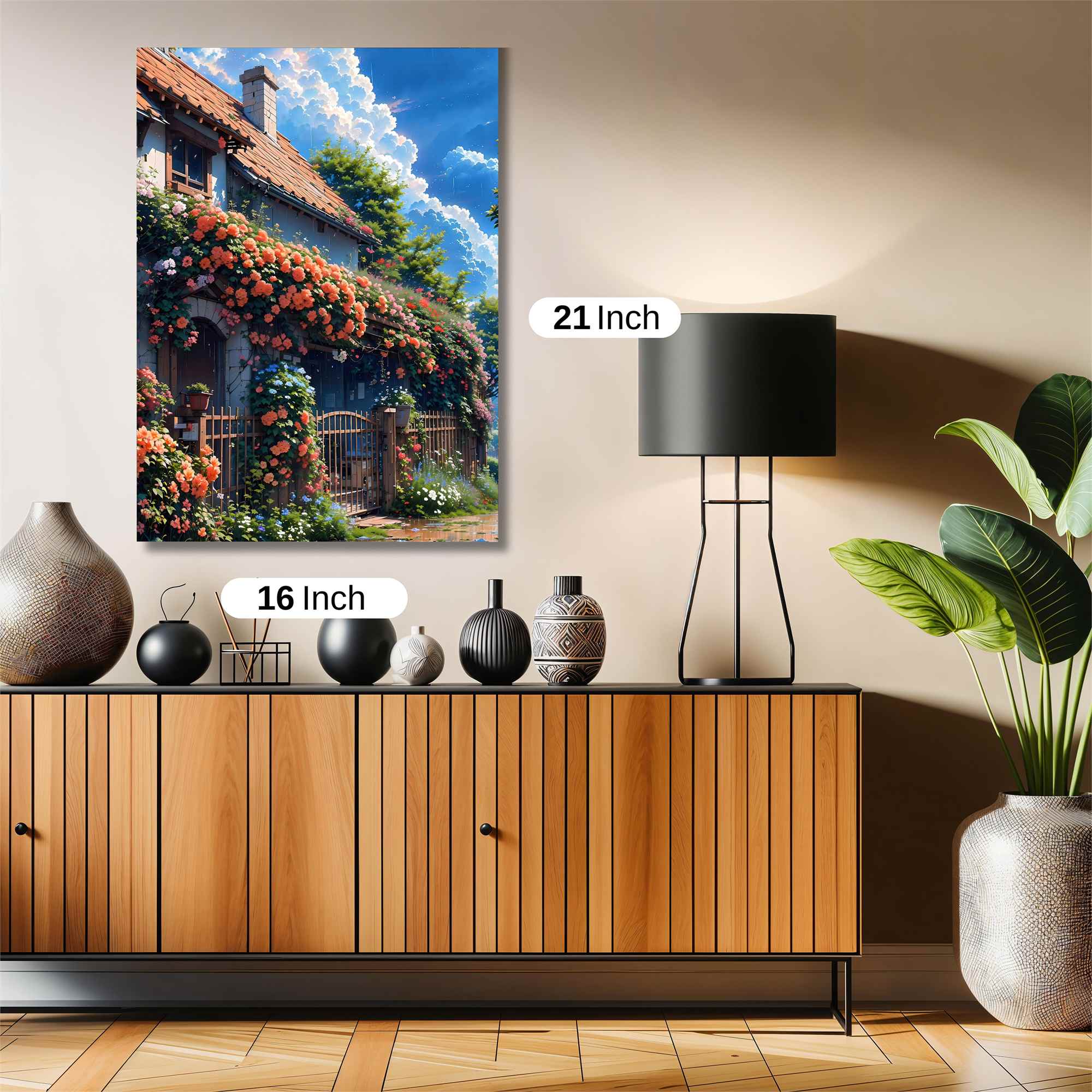 Floral Haven Safe Wall Magnetic / M