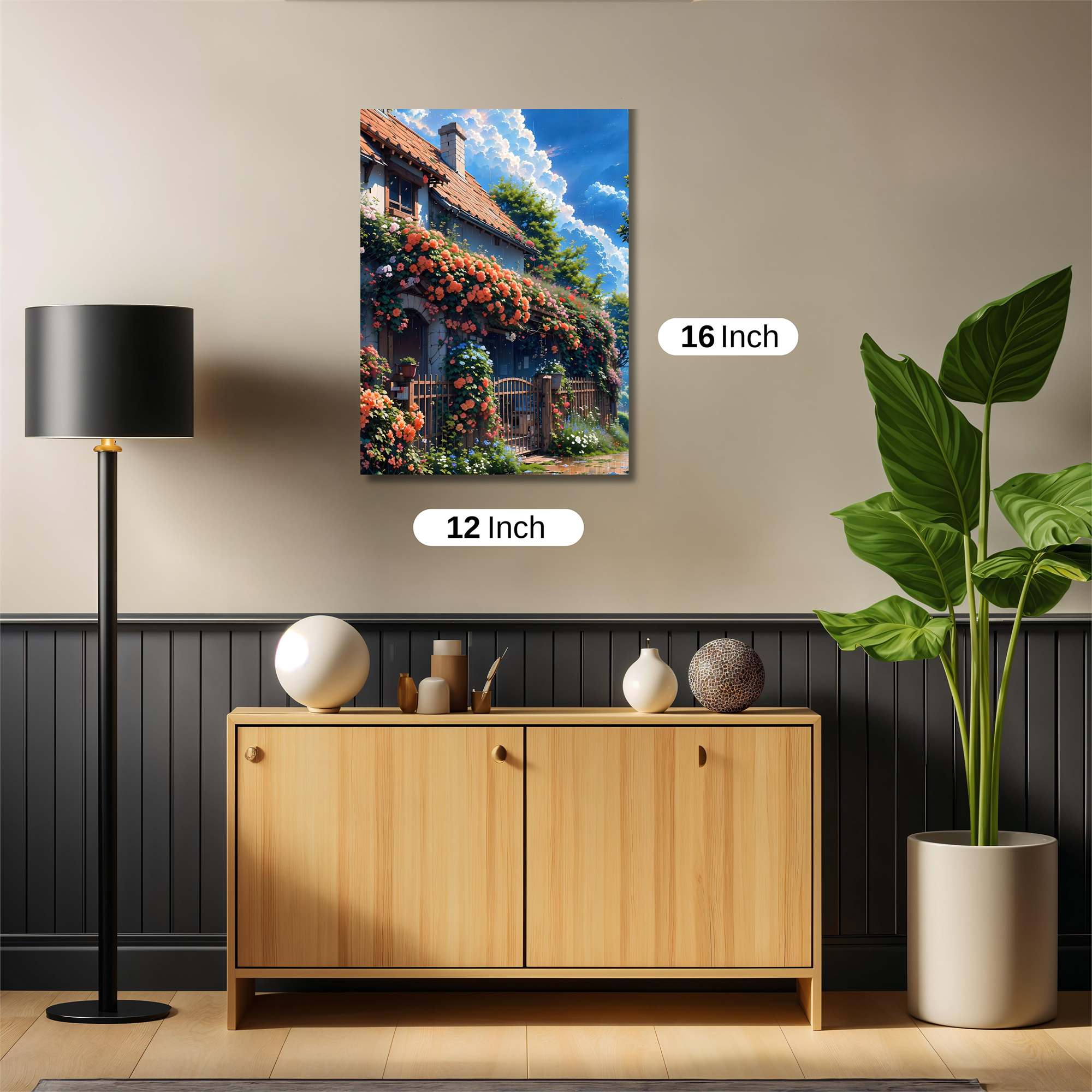 Floral Haven Safe Wall Magnetic / M