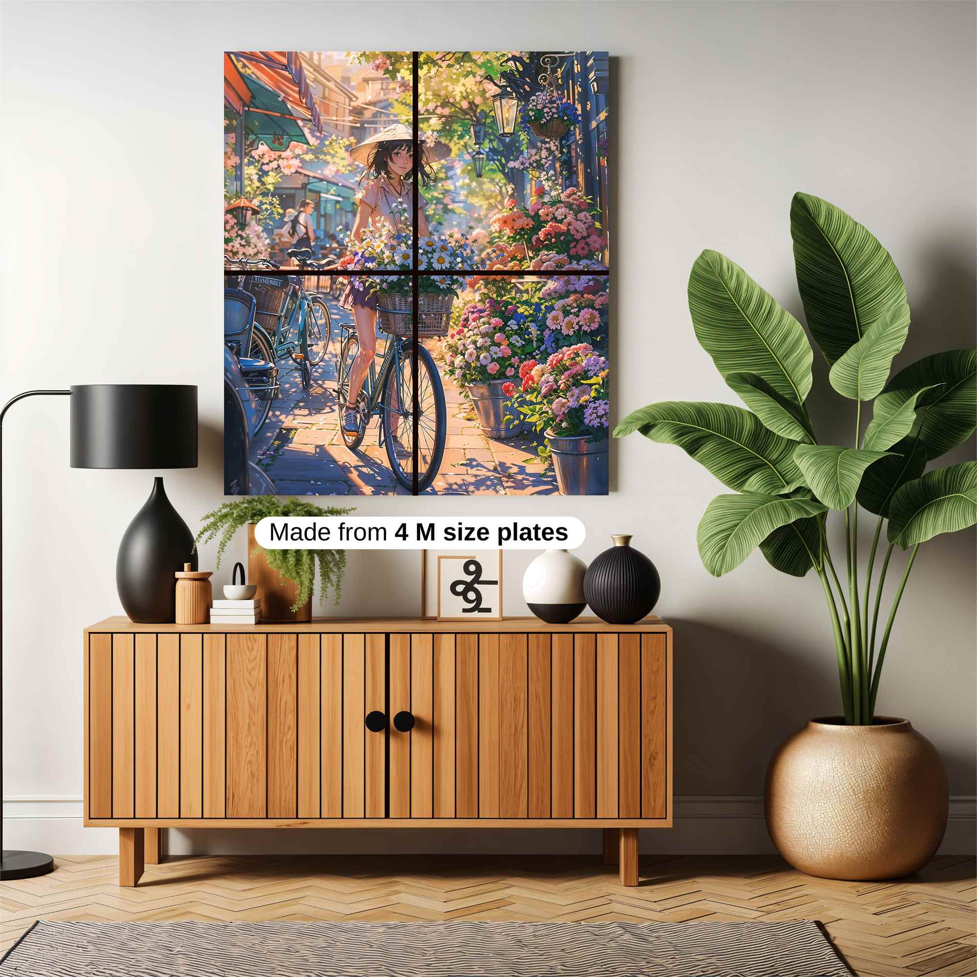 Floral Serenity Safe Wall Magnetic / M