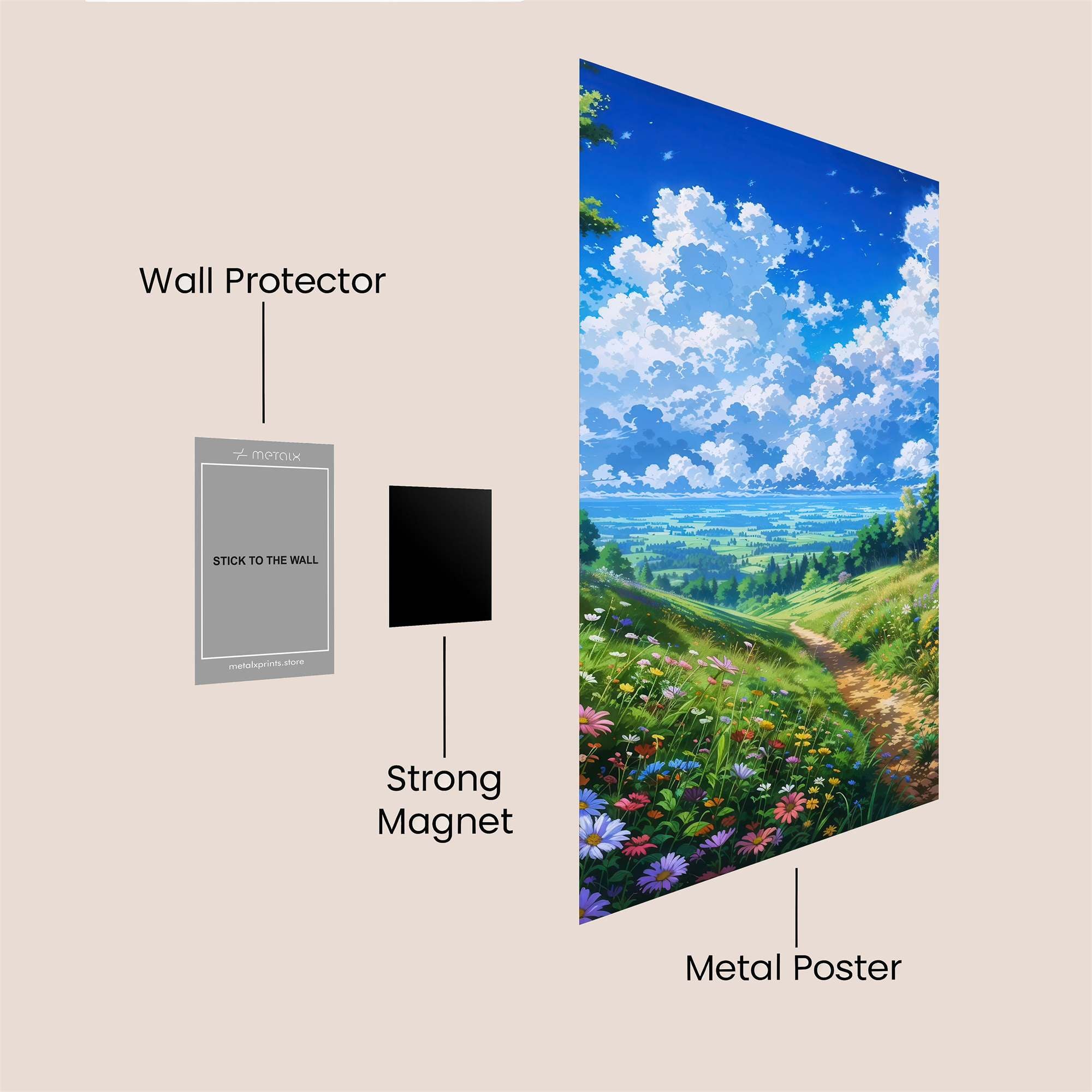 Skyward Serenity Safe Wall Magnetic / M