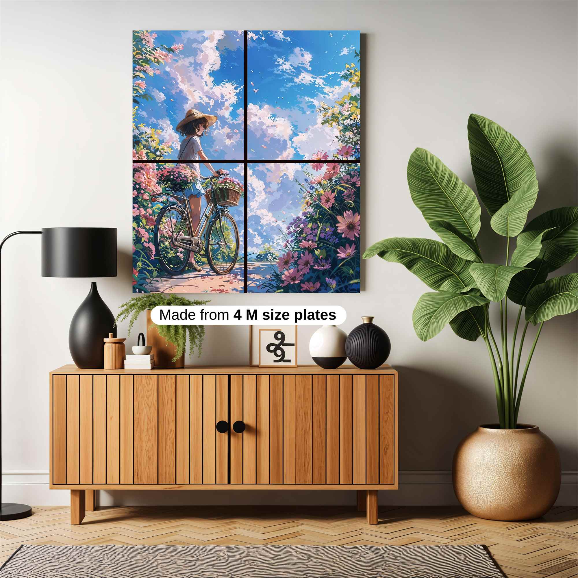 Floral Serenity Safe Wall Magnetic / M