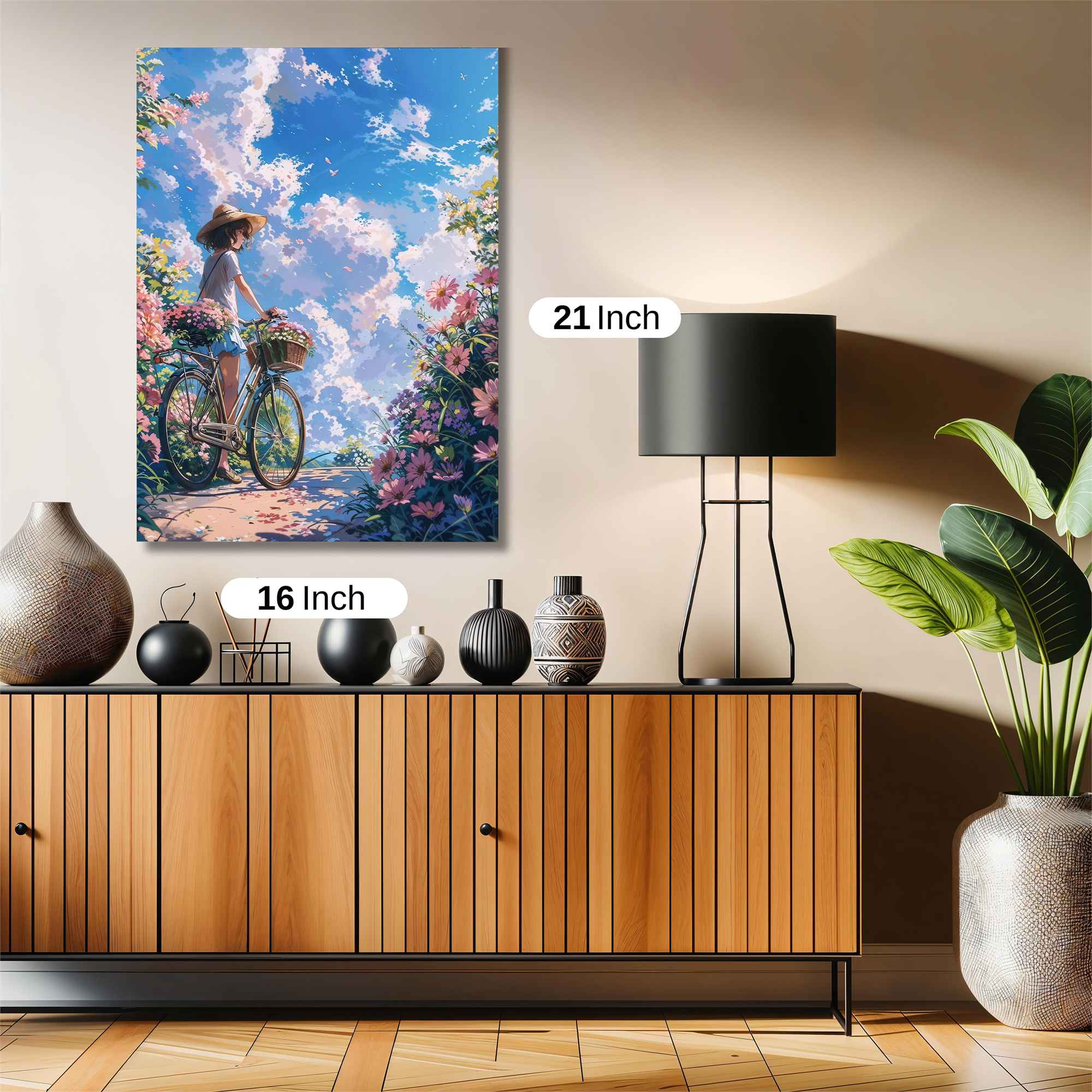 Floral Serenity Safe Wall Magnetic / M