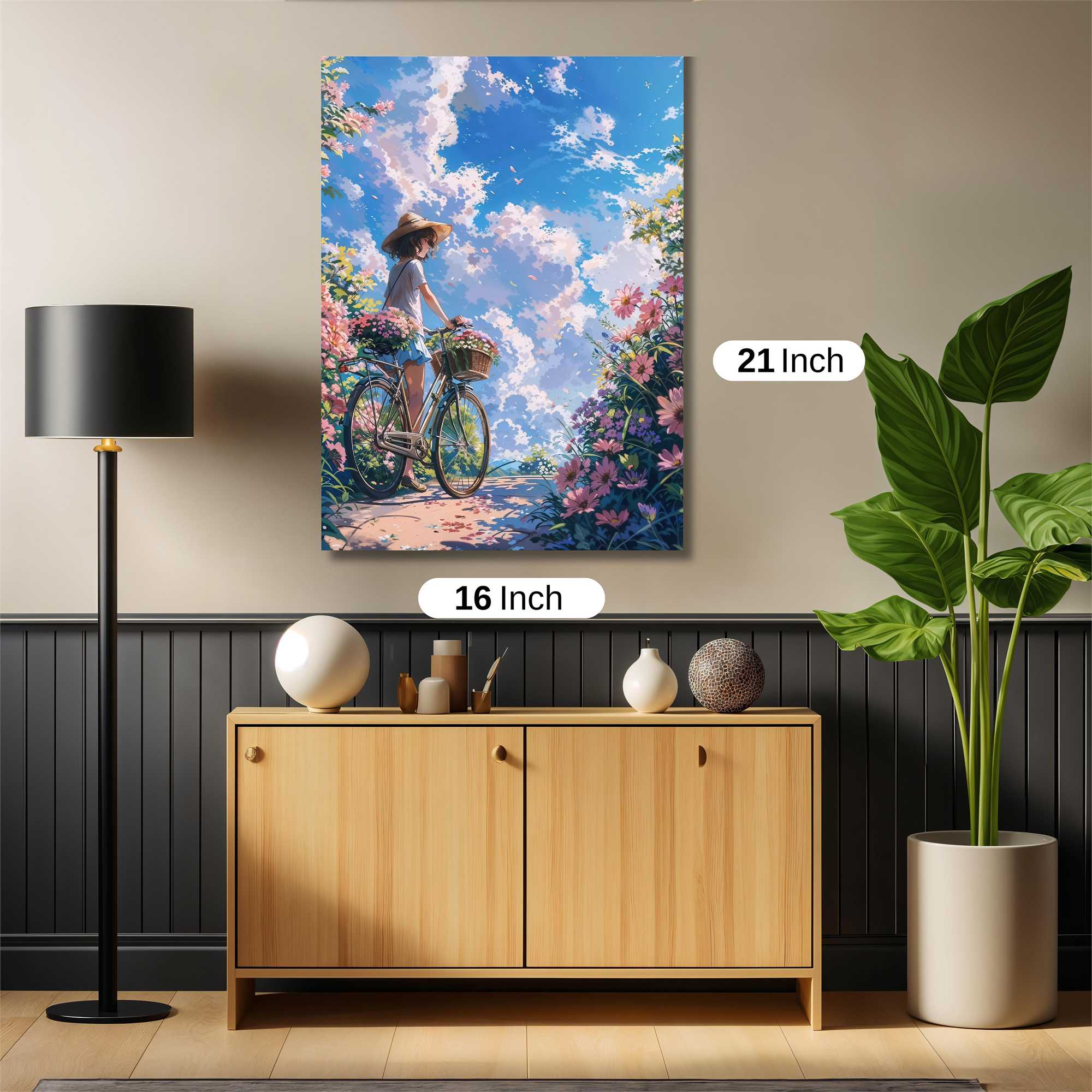 Floral Serenity Safe Wall Magnetic / M