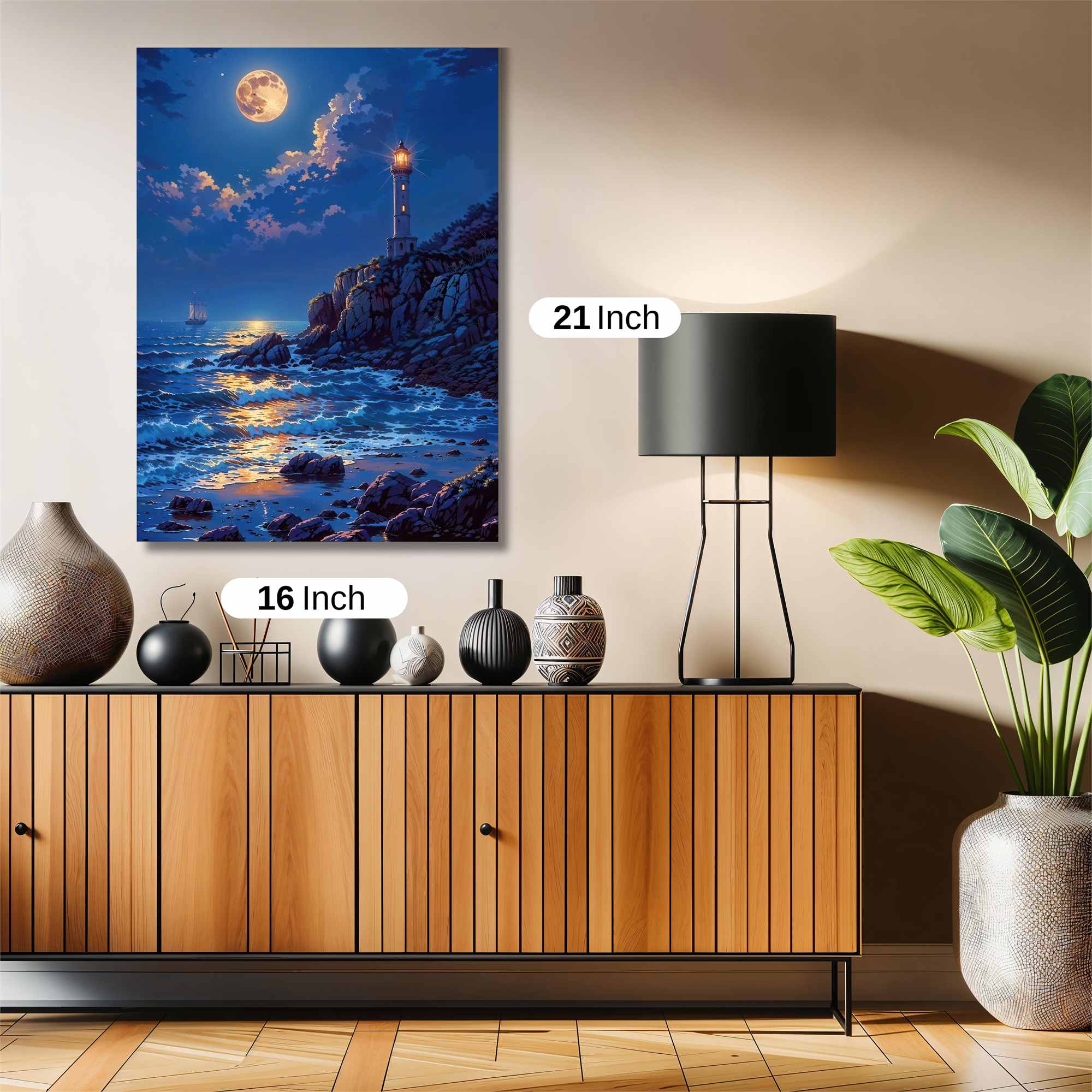 Moonlit Serenity Safe Wall Magnetic / M