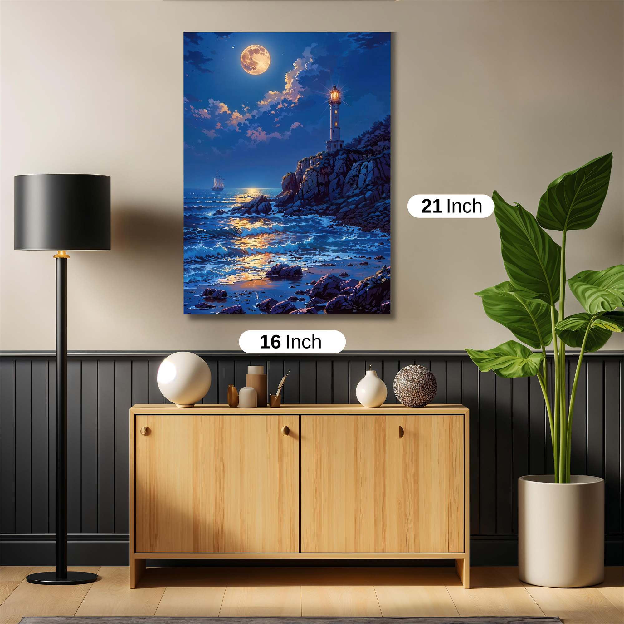 Moonlit Serenity Safe Wall Magnetic / M