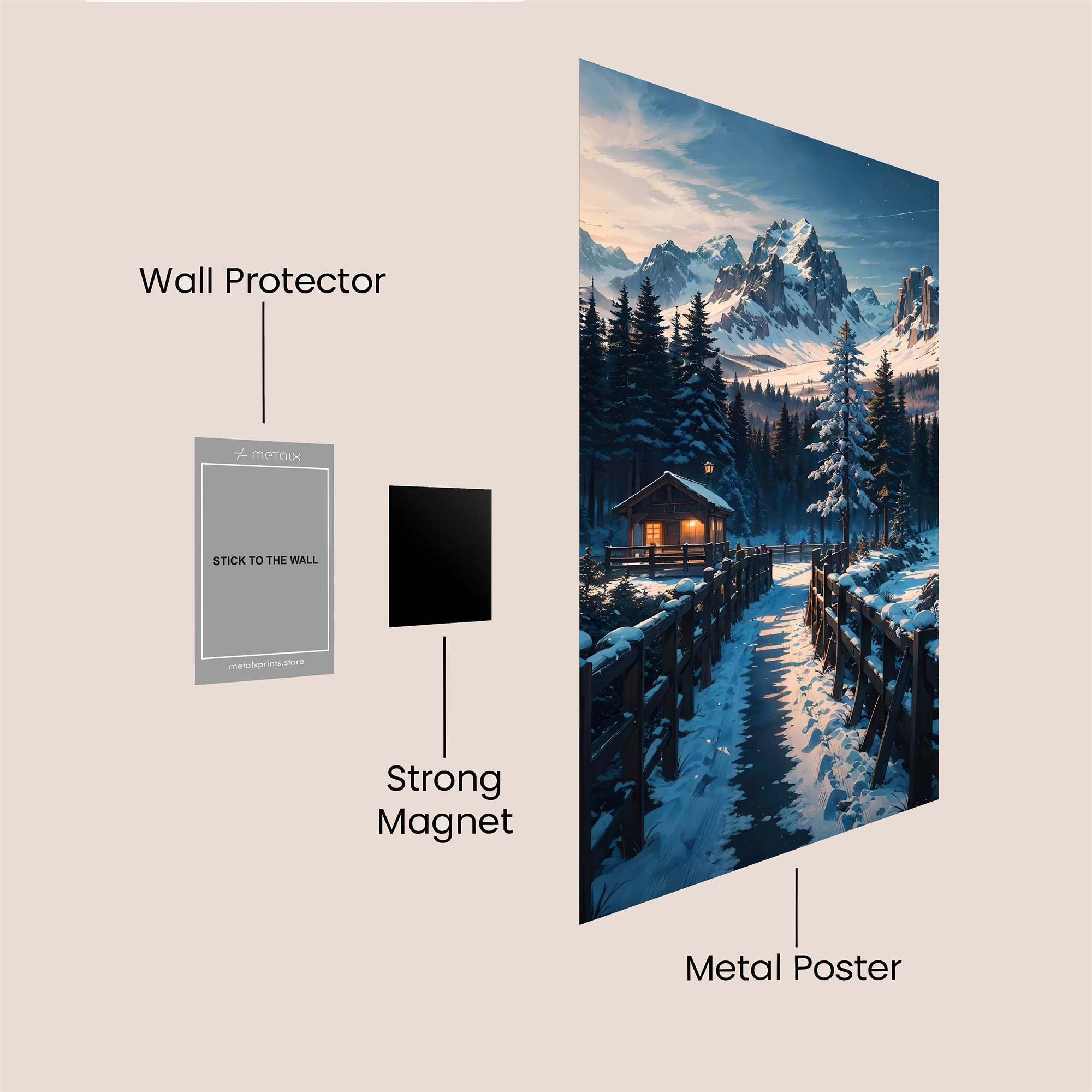 Cabin Serenity Safe Wall Magnetic / M