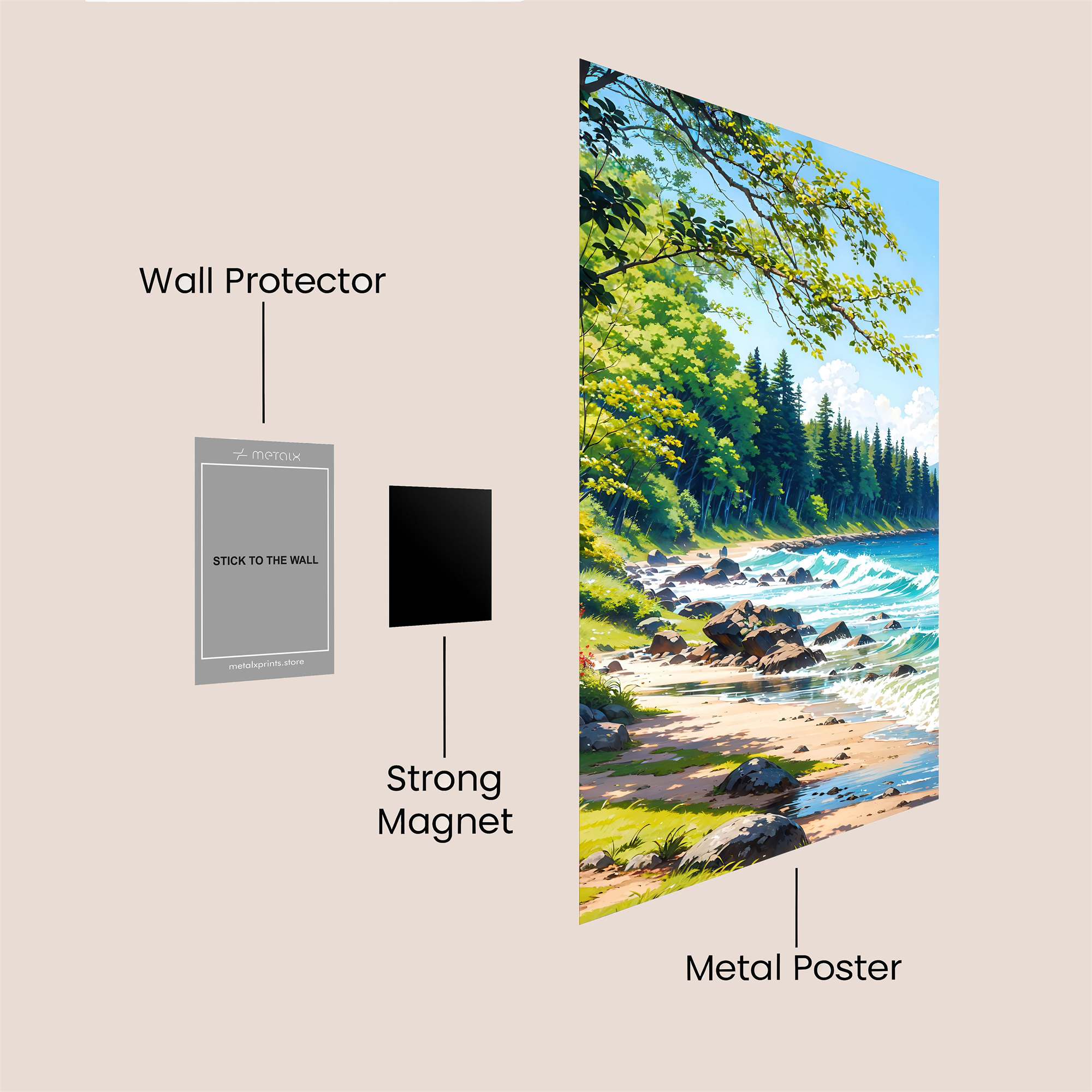 Forest Serenity Safe Wall Magnetic / M