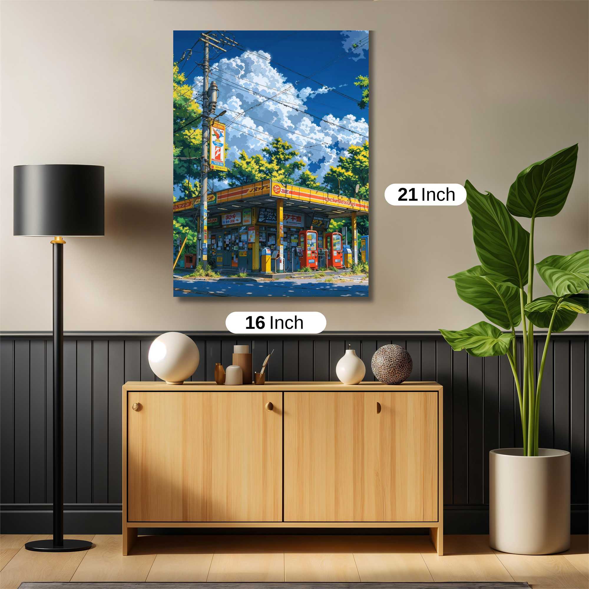 Gas Station Serenity Safe Wall Magnetic / M