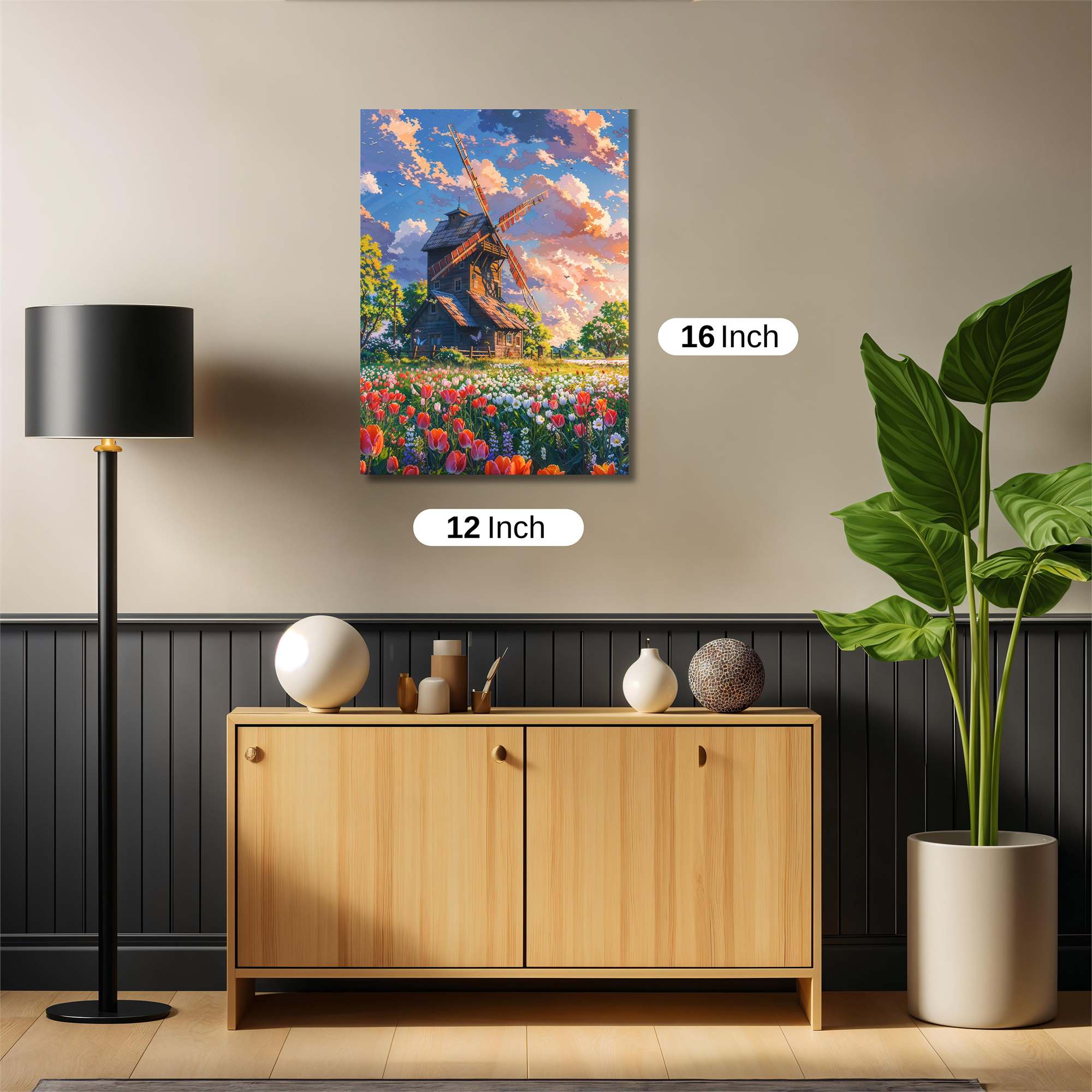 Windmill Whimsy Safe Wall Magnetic / M