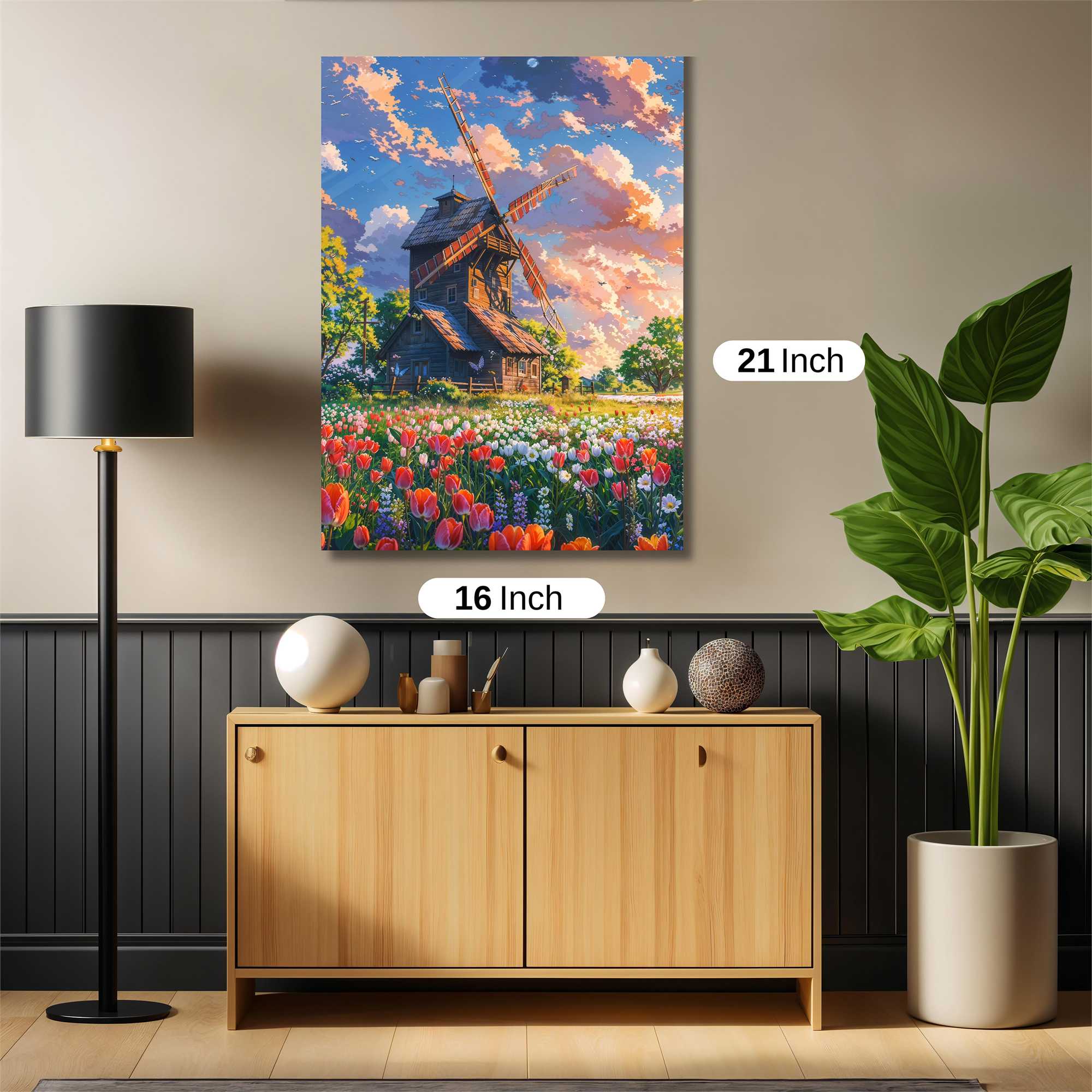 Windmill Whimsy Safe Wall Magnetic / M
