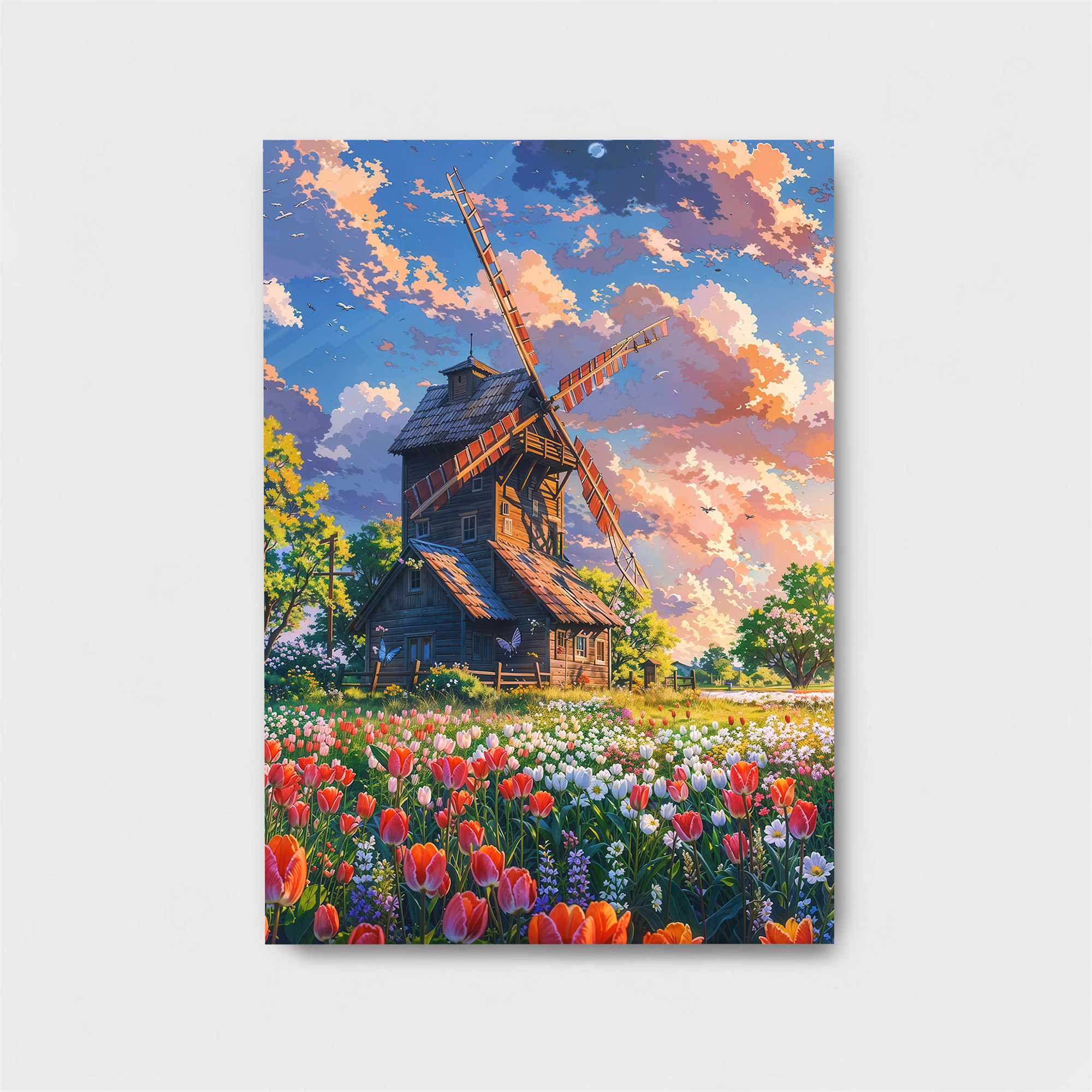 Windmill Whimsy Safe Wall Magnetic / M
