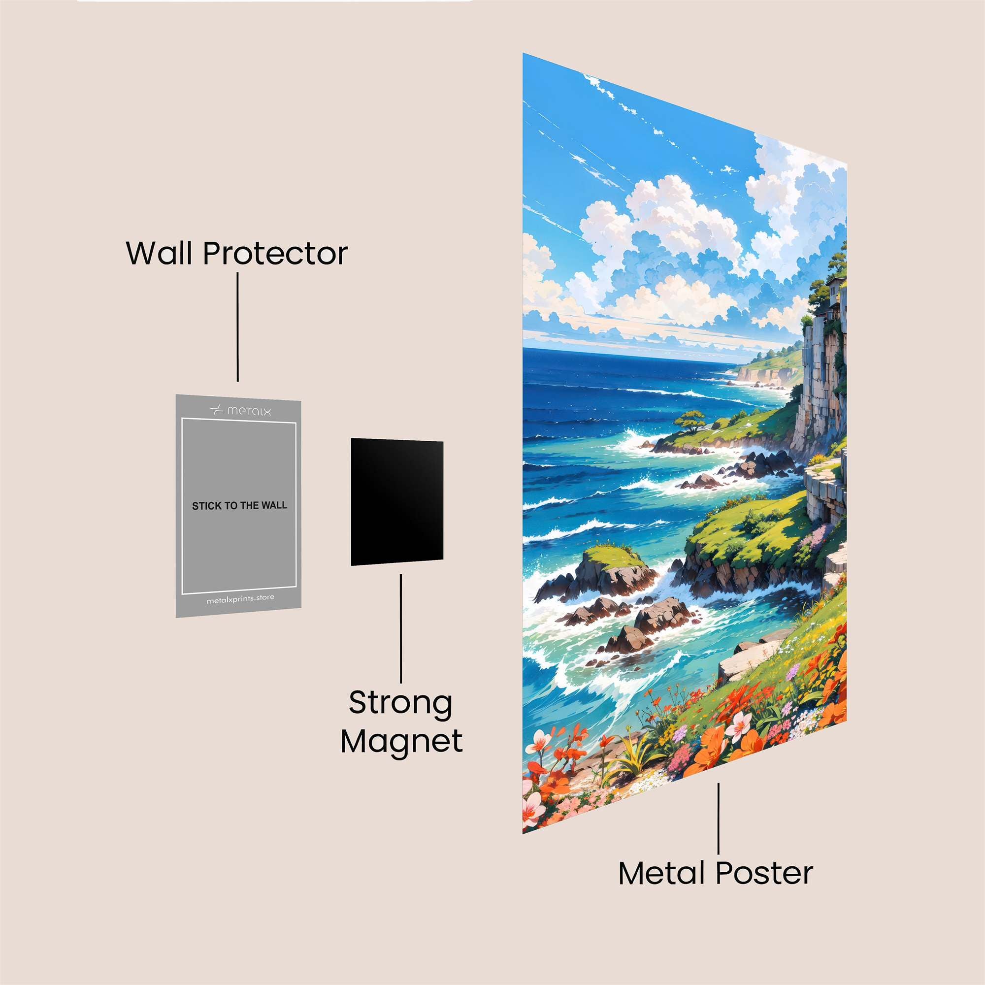 Cliffside Serenity Safe Wall Magnetic / M