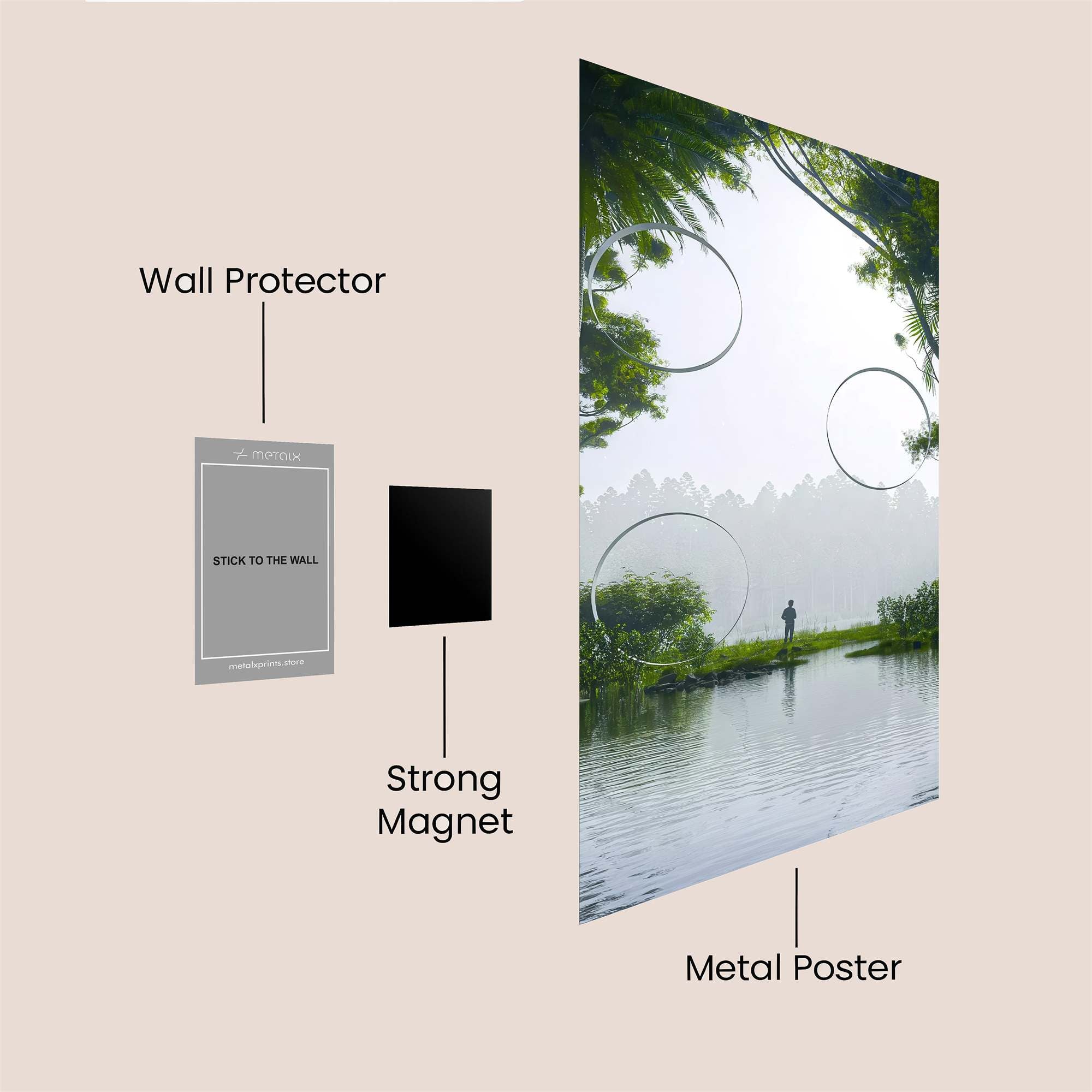 River Serenity Safe Wall Magnetic / M