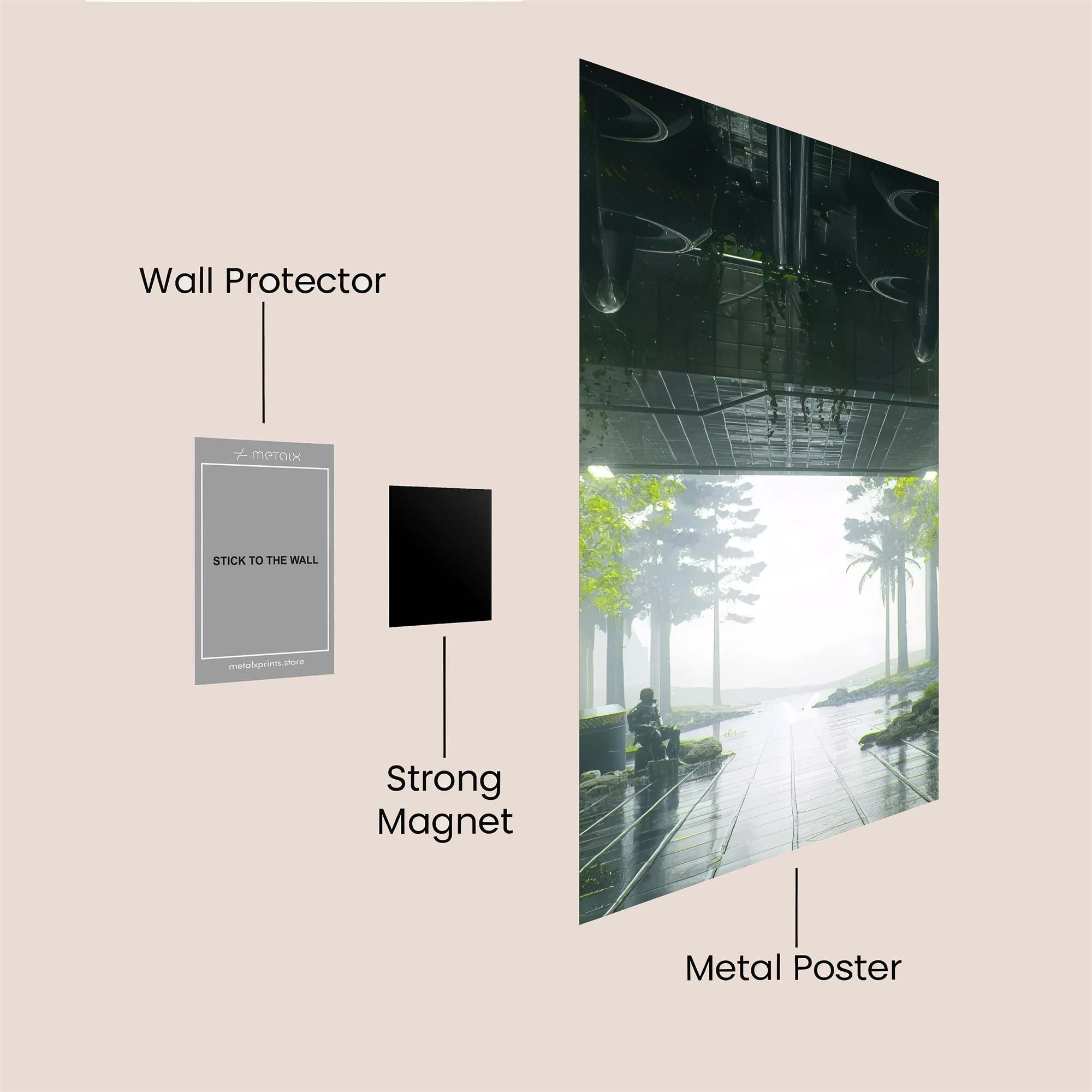 Sunlit Serenity Safe Wall Magnetic / M