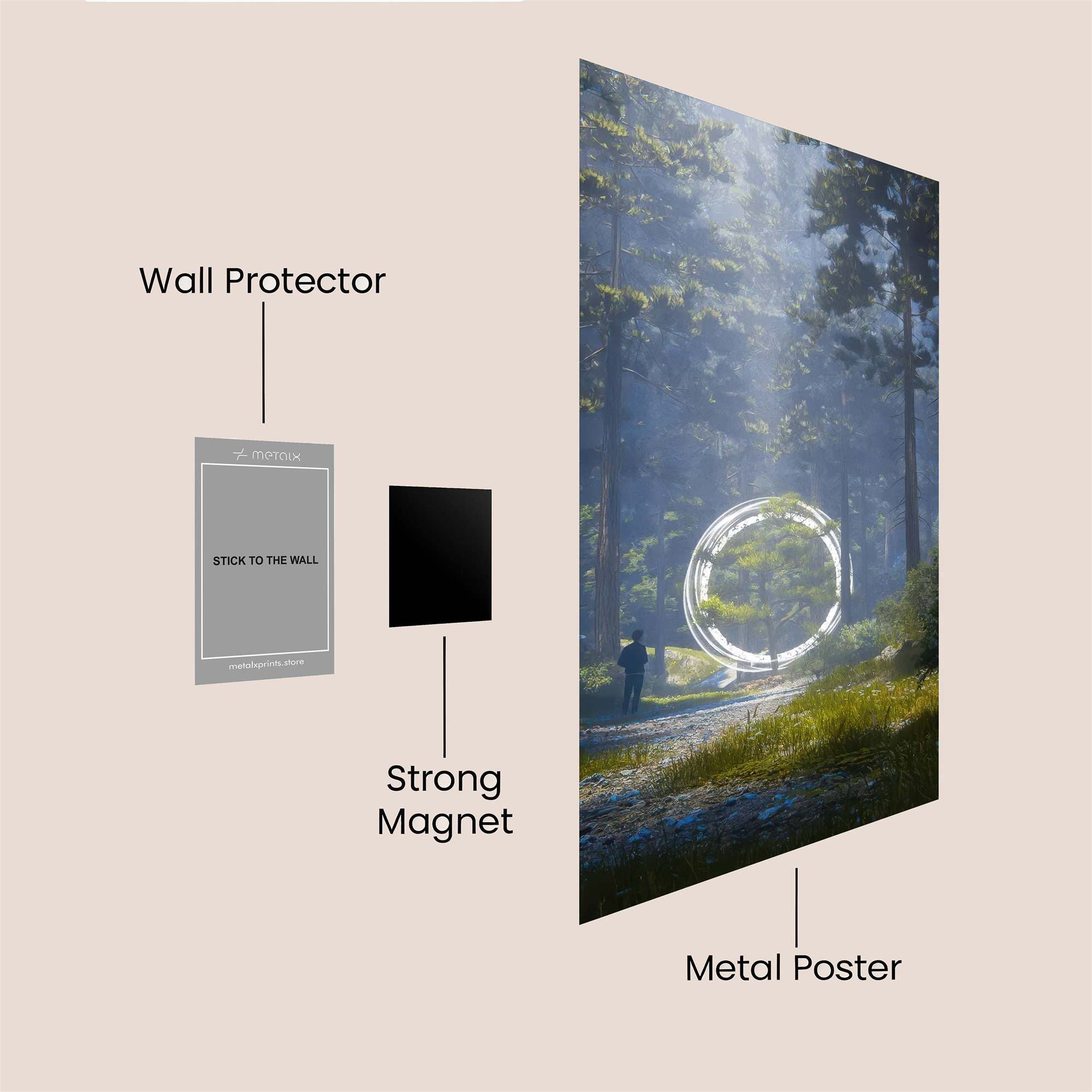 Sunset Serenity Safe Wall Magnetic / M