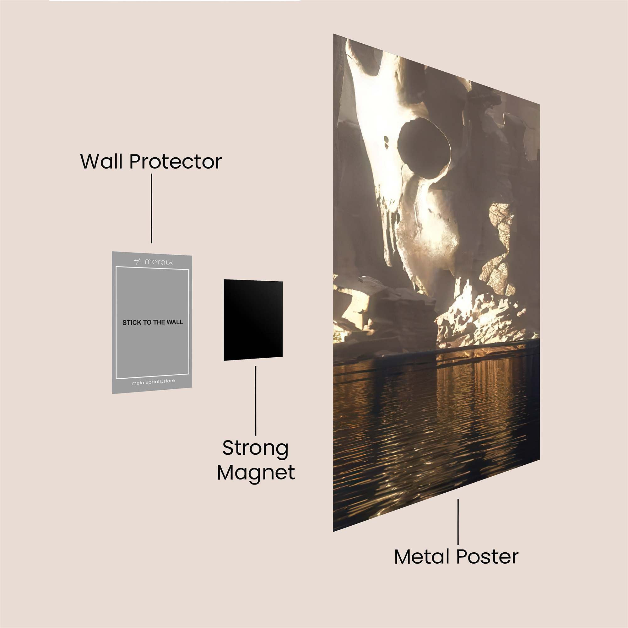 Cabin Tranquility Safe Wall Magnetic / M