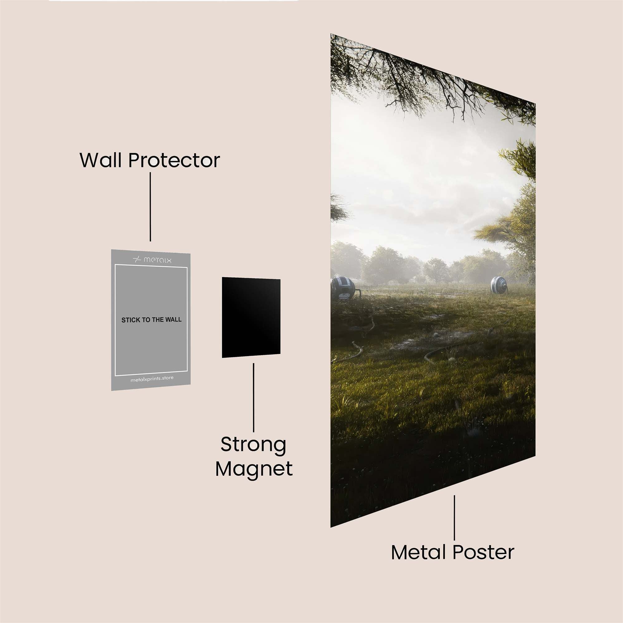 Cottage Serenity Safe Wall Magnetic / M