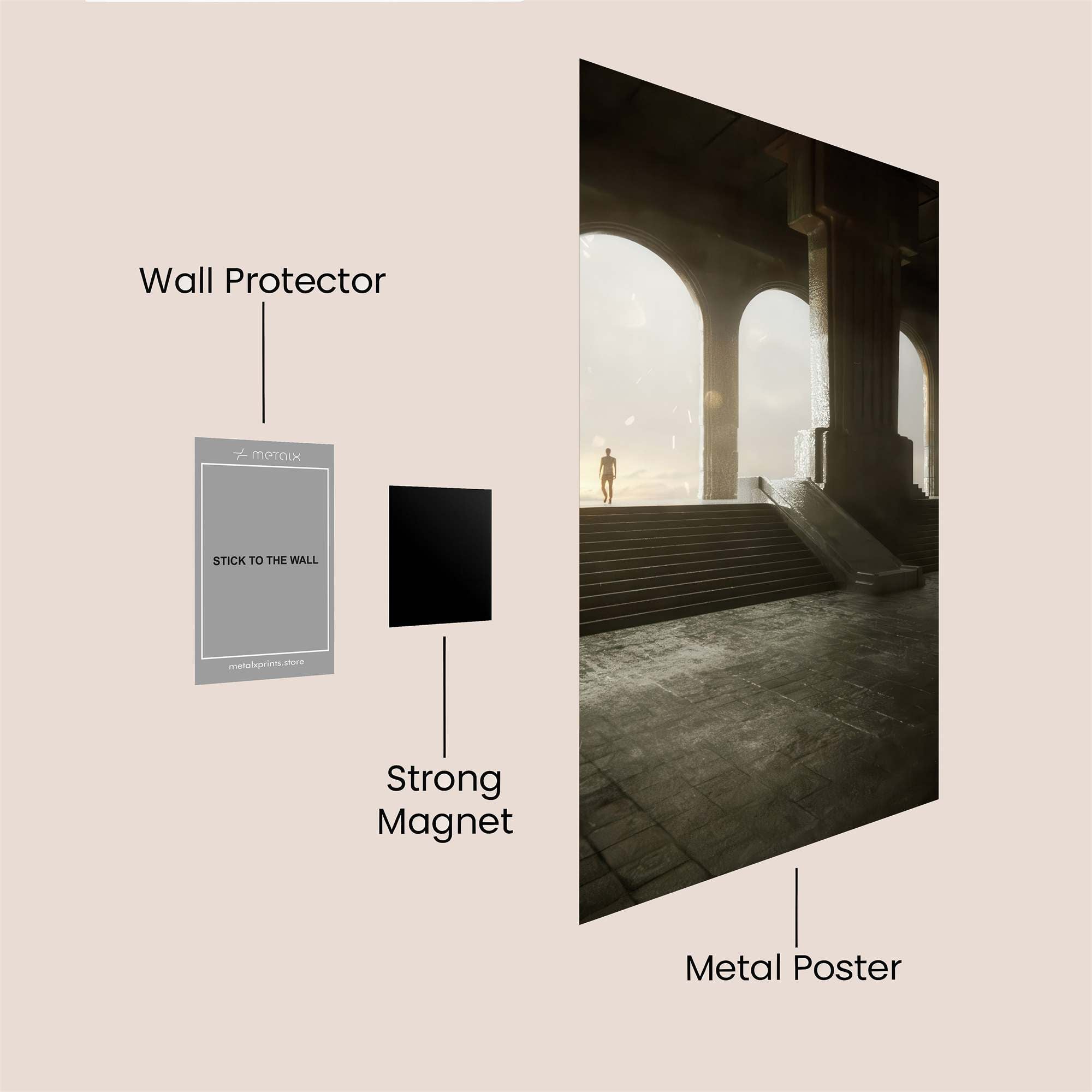 Rusty Nostalgia Safe Wall Magnetic / M