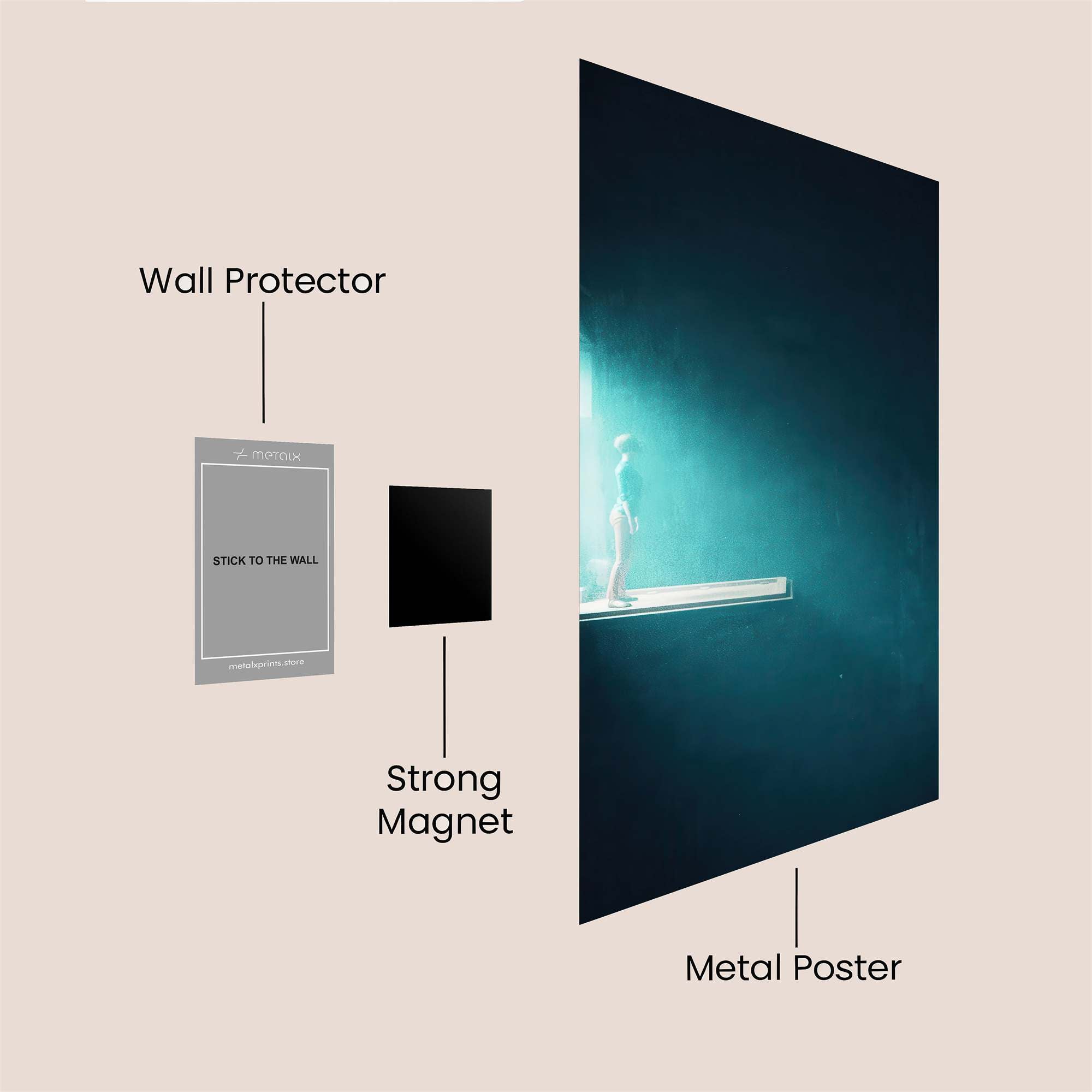 Car Dreamscape Safe Wall Magnetic / M