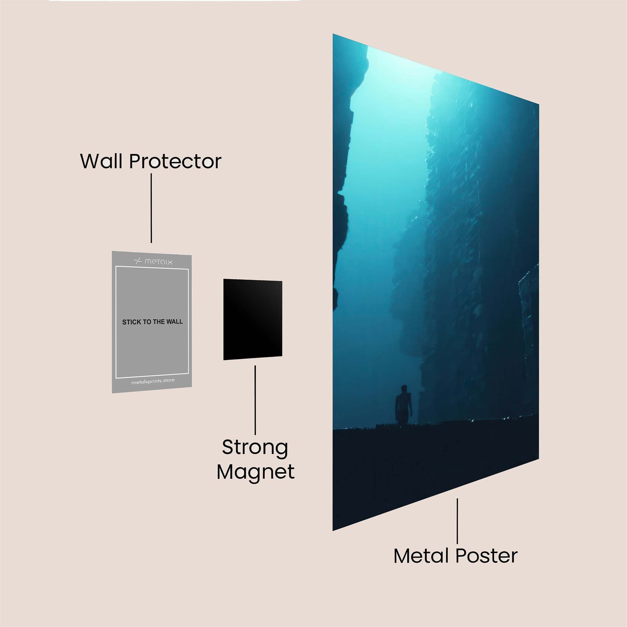 Sunset Serenity Safe Wall Magnetic / M