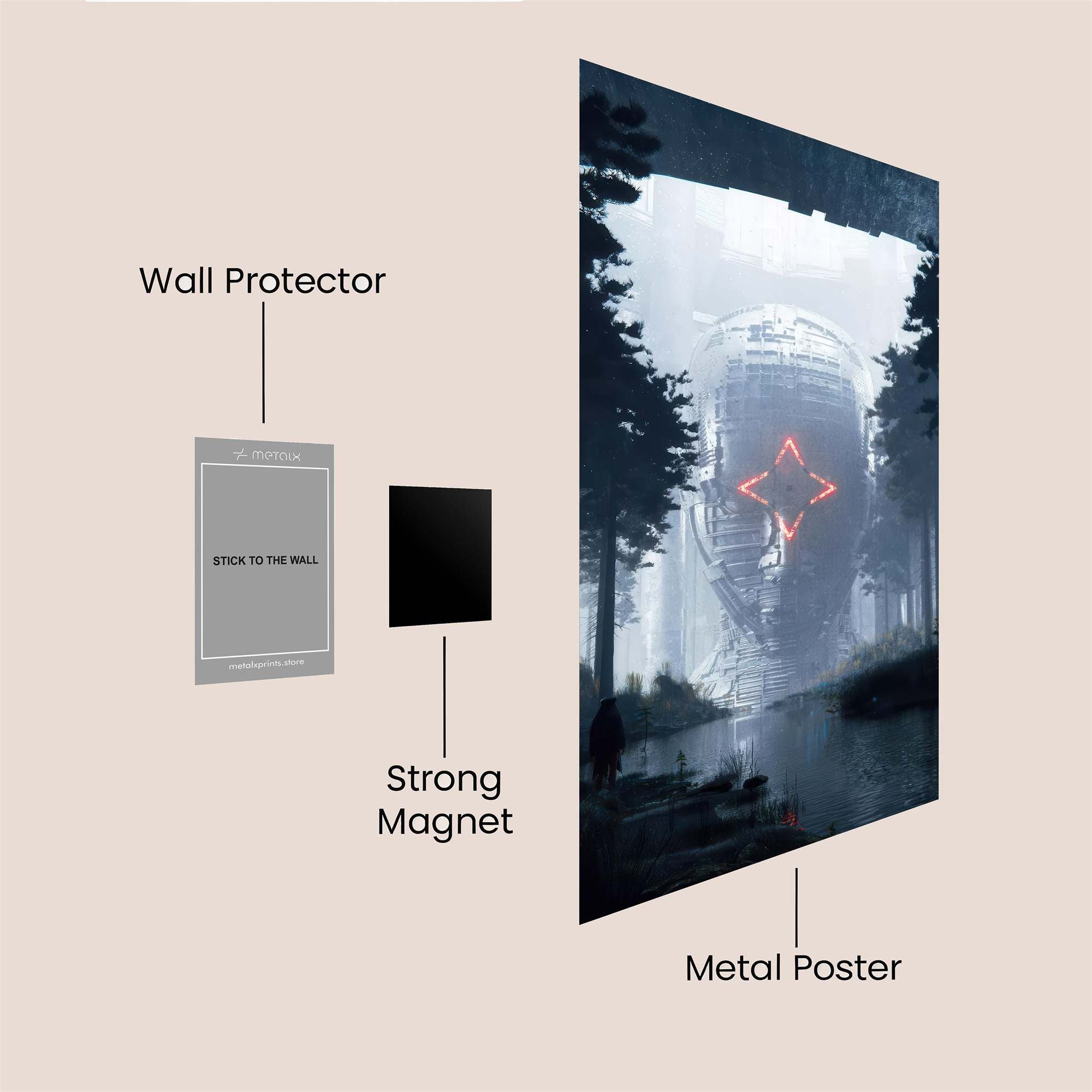 Skydreamer Serene Safe Wall Magnetic / M