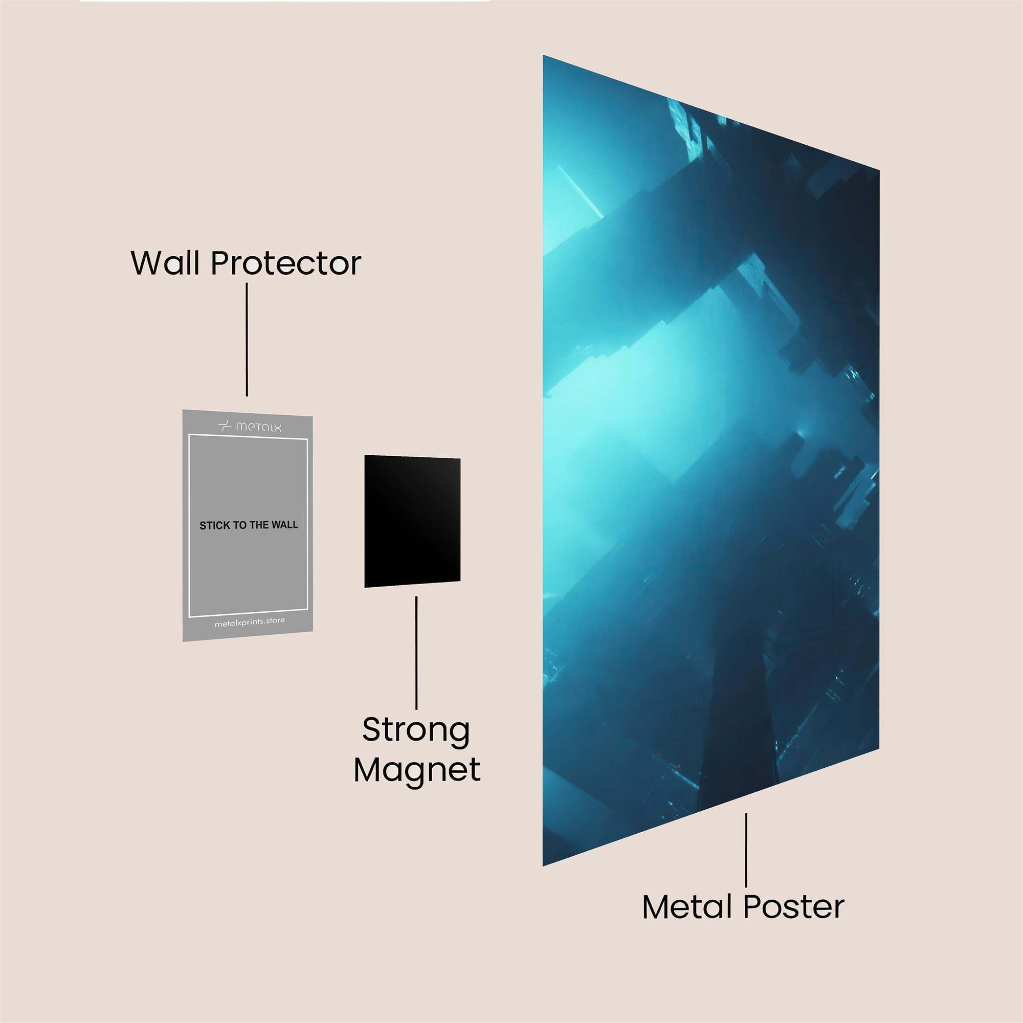 Tropical Twilight Safe Wall Magnetic / M
