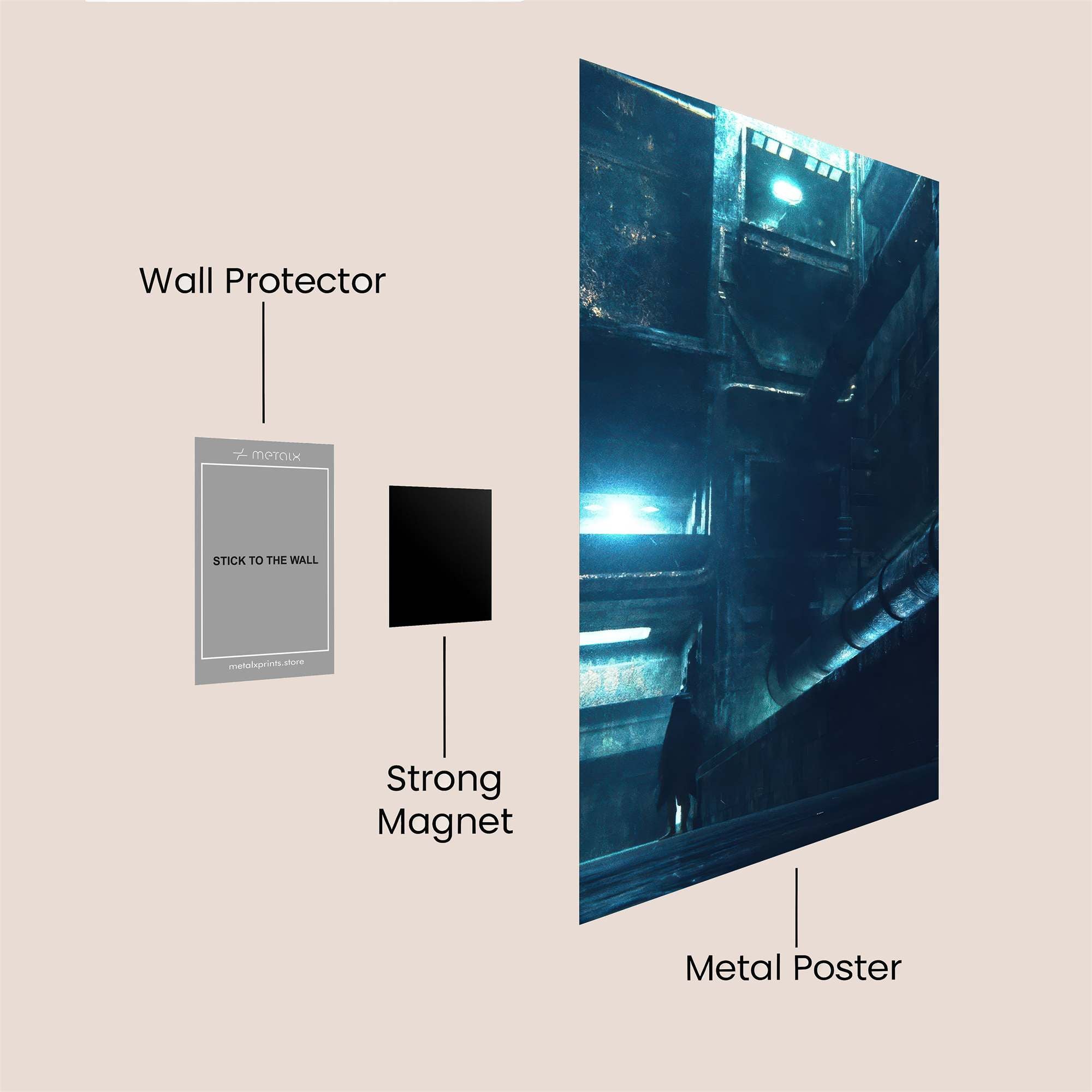 Sunset Serenity Safe Wall Magnetic / M