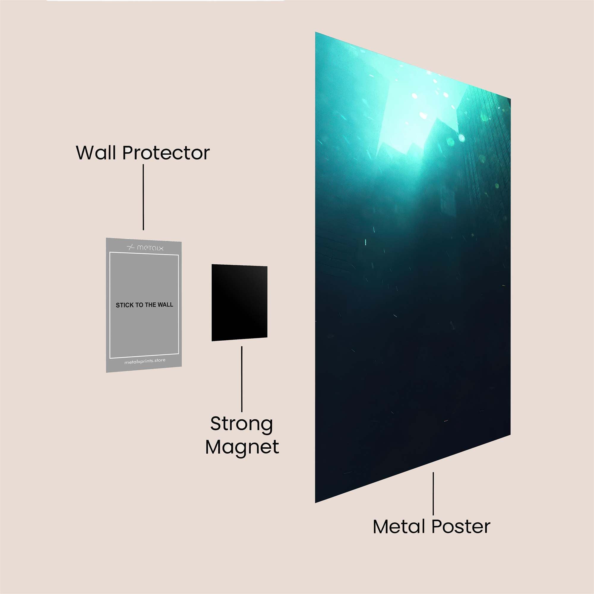Sunset Serenity Safe Wall Magnetic / M