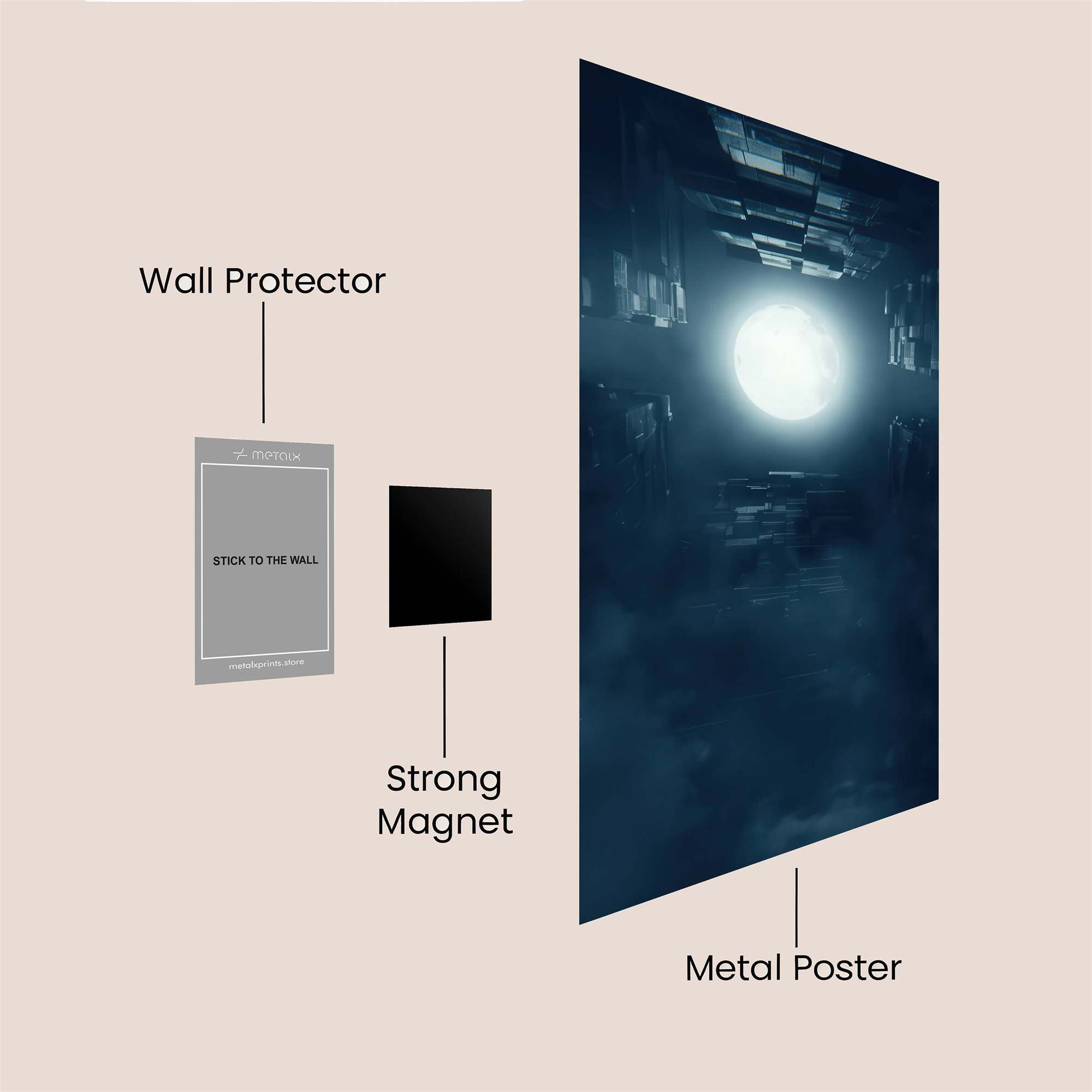 Porsche Dusk Safe Wall Magnetic / M