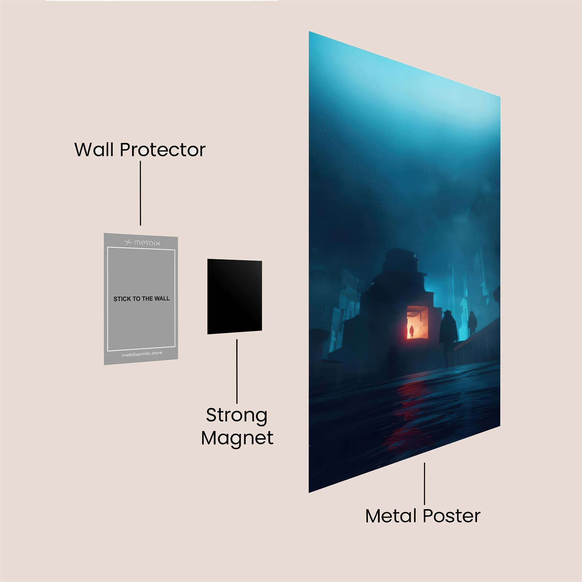 Cottage Serenity Safe Wall Magnetic / M