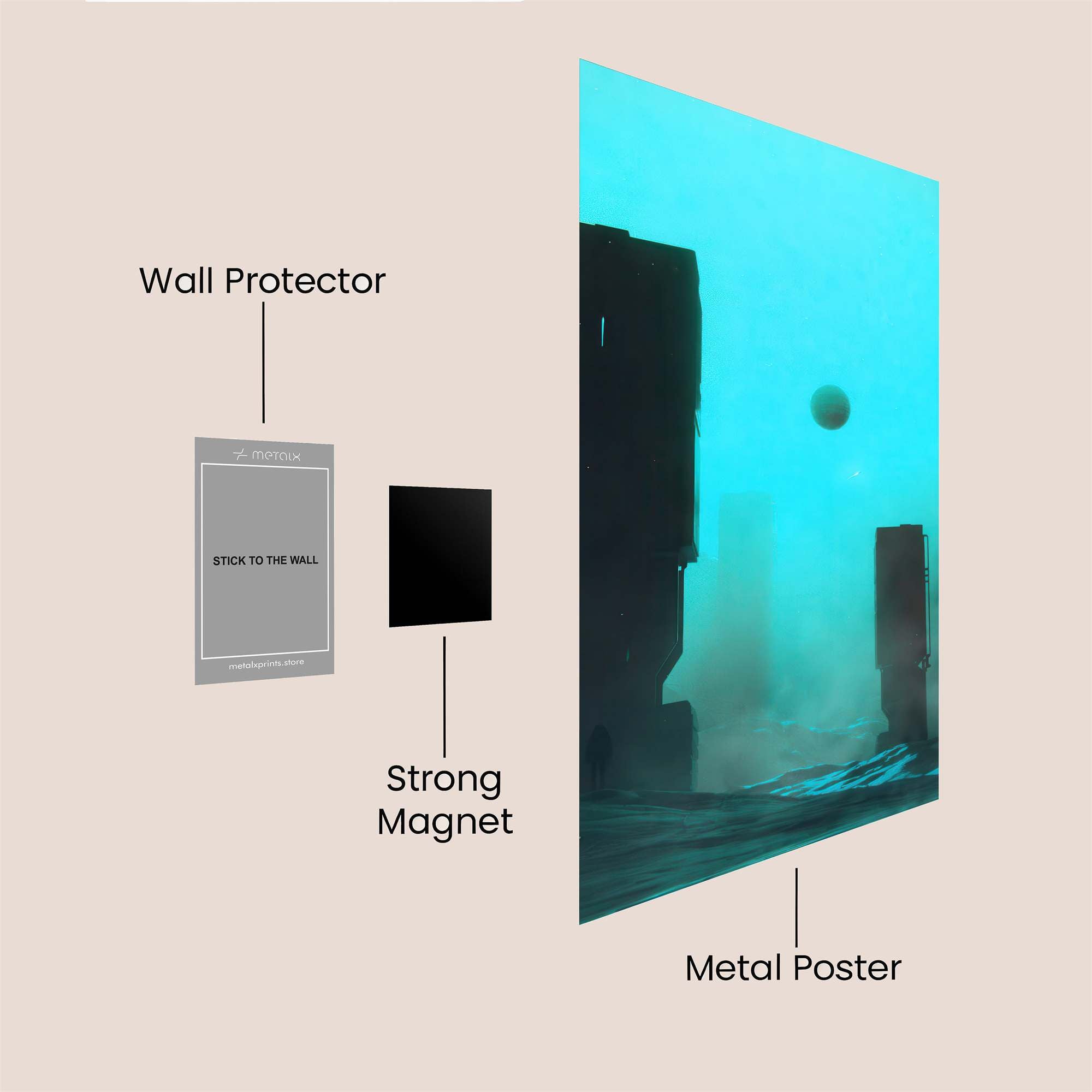 Skyward Serenity Safe Wall Magnetic / M