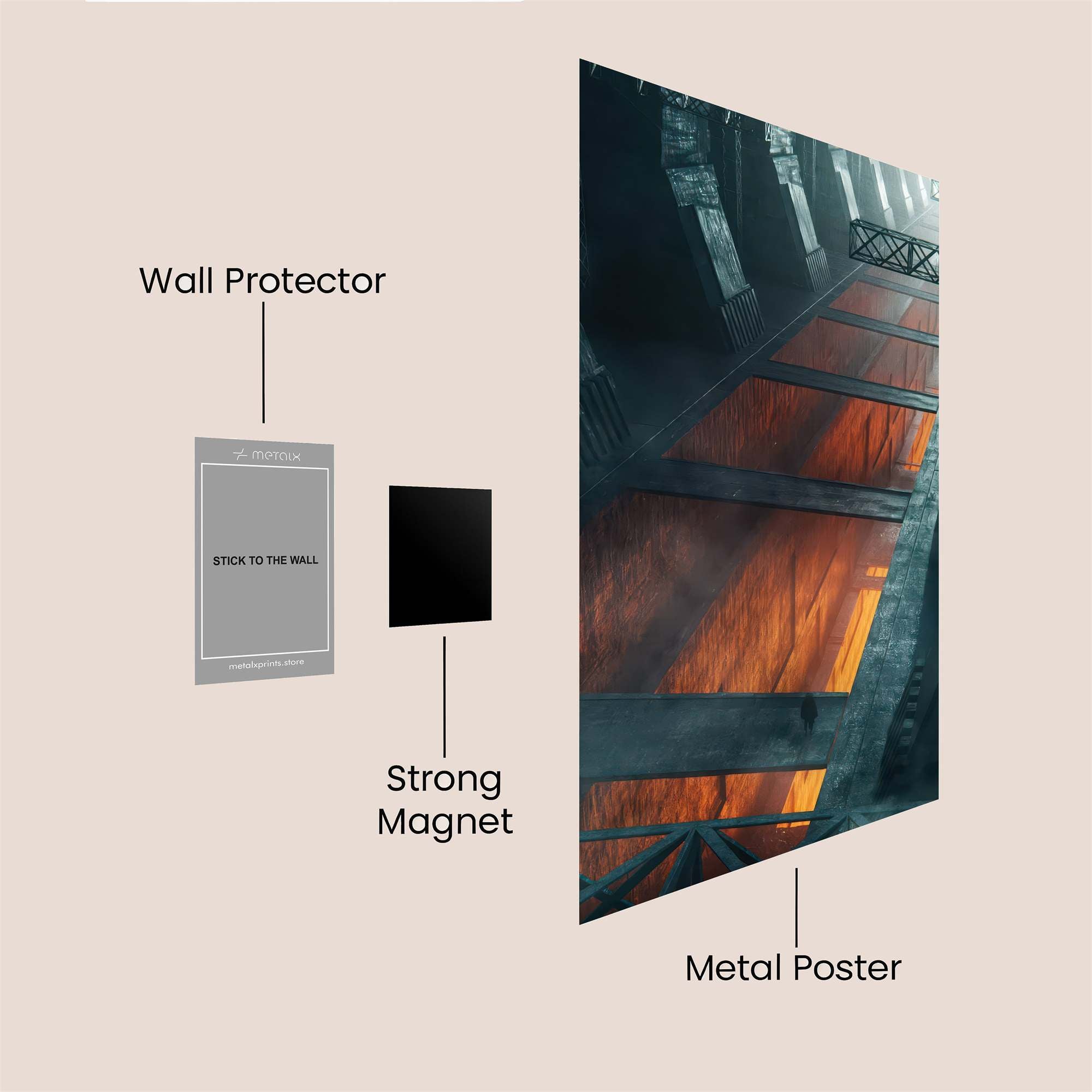 Skyward Serenity Safe Wall Magnetic / M