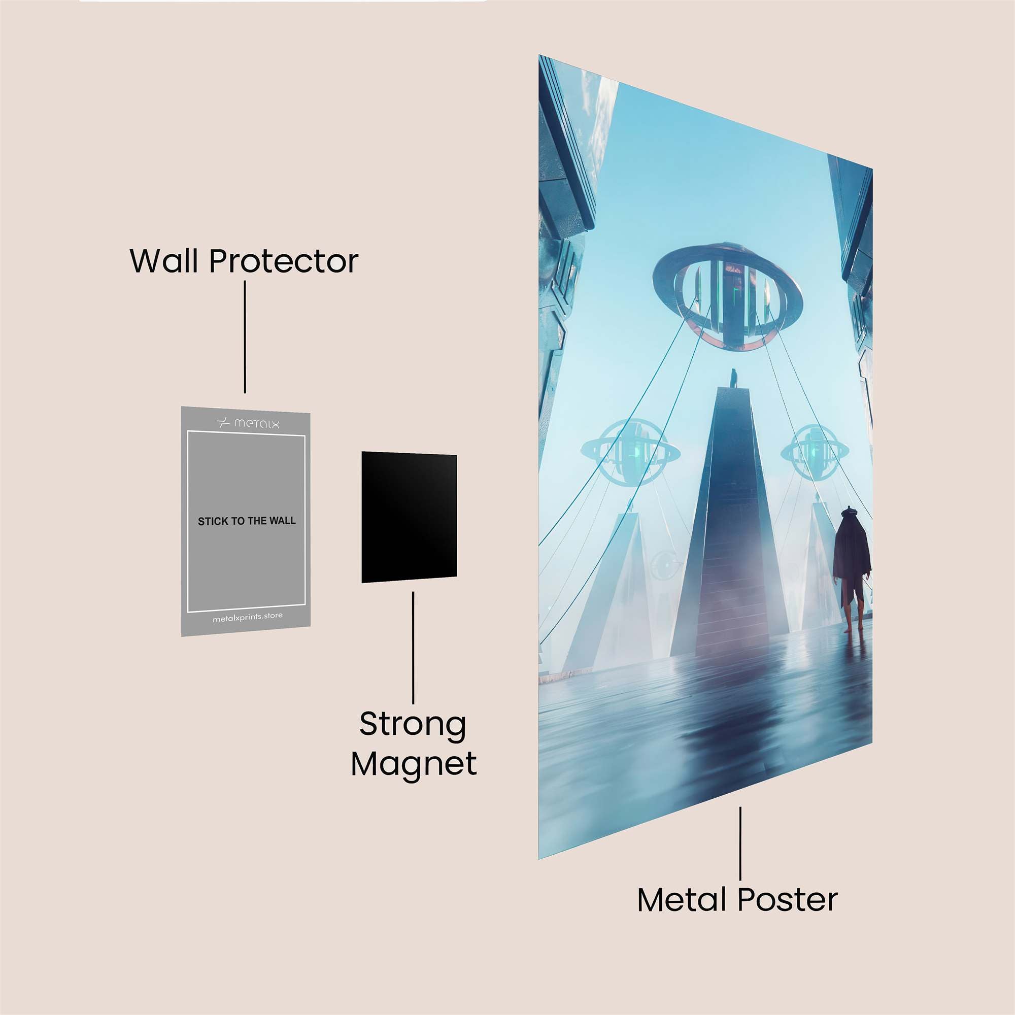 Mustang Majesty Safe Wall Magnetic / M