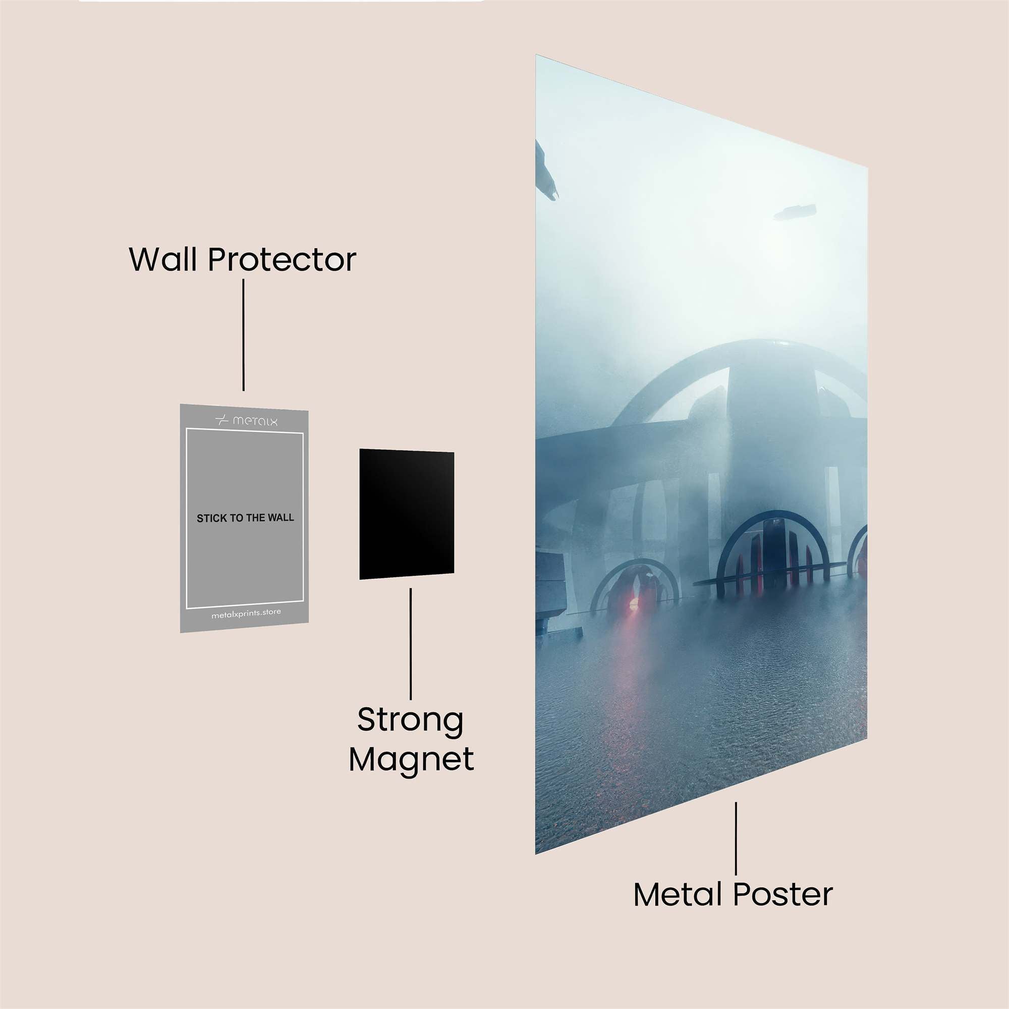 Sunset Serenity Safe Wall Magnetic / M