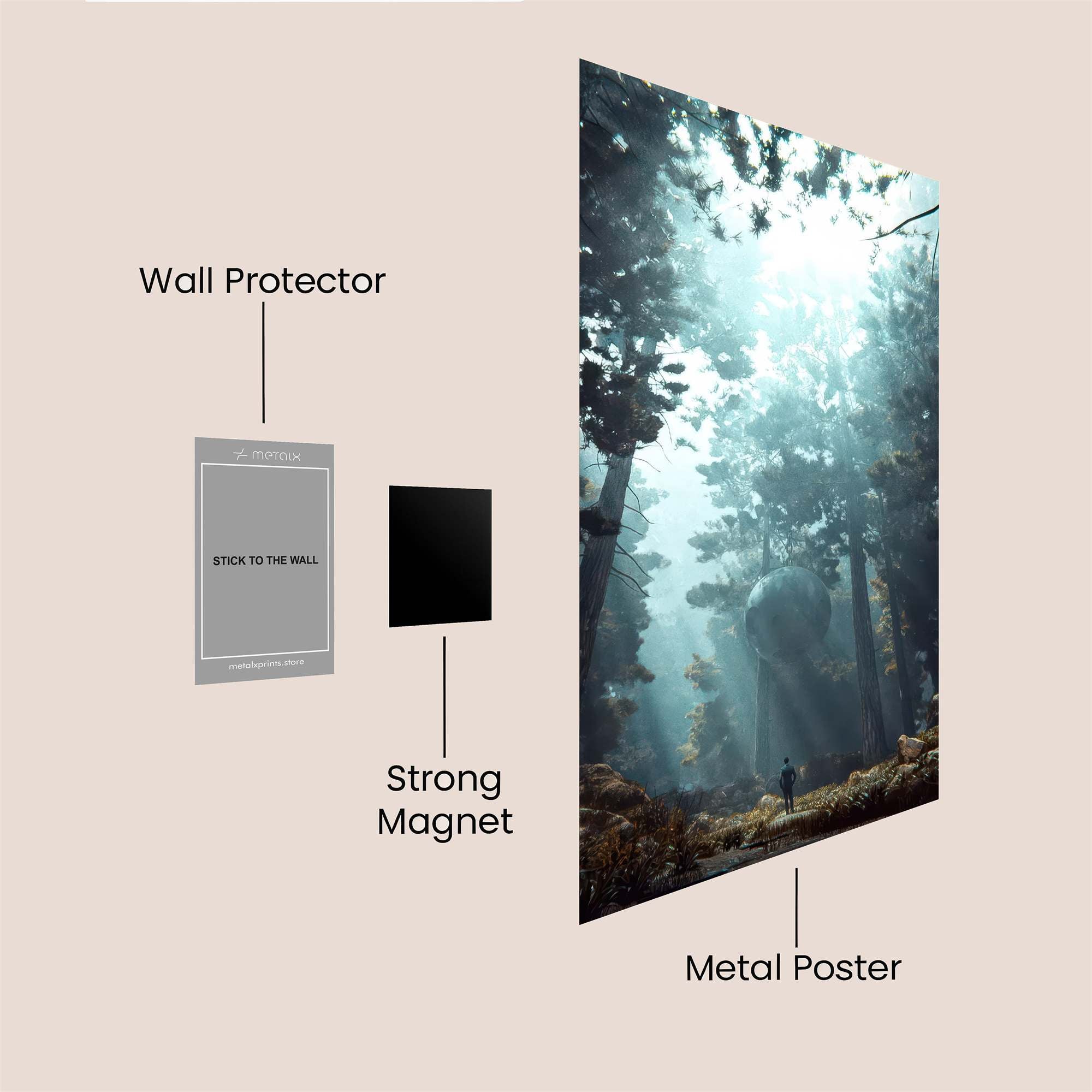 Sunset Serenity Safe Wall Magnetic / M
