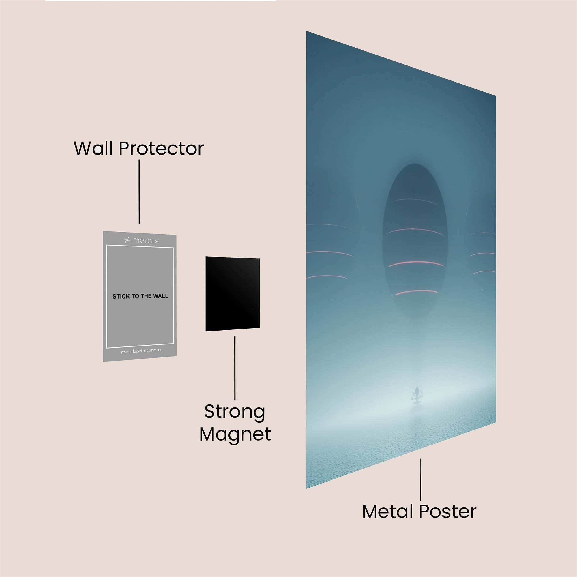 Cottage Serenity Safe Wall Magnetic / M