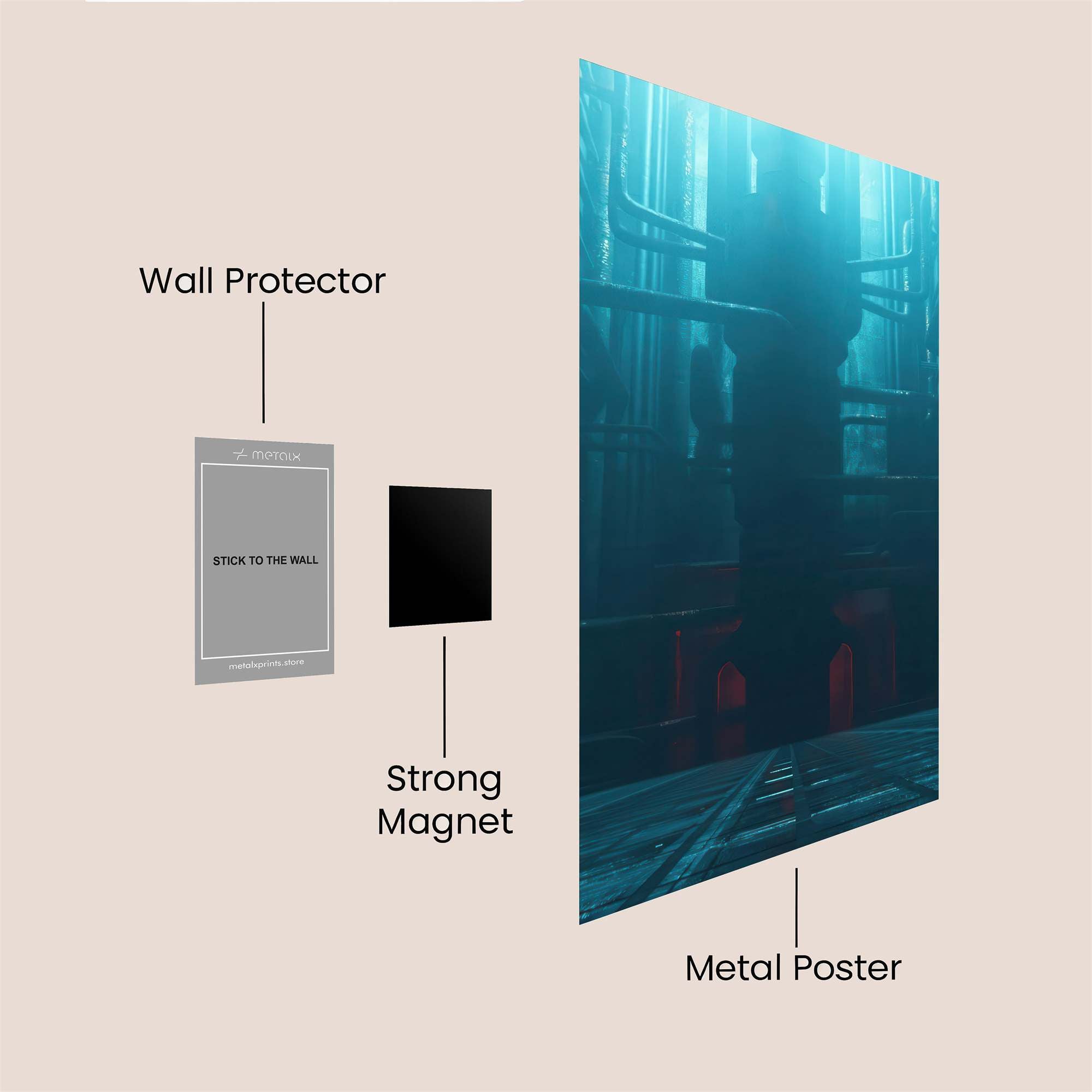 AutumnWhisper Safe Wall Magnetic / M