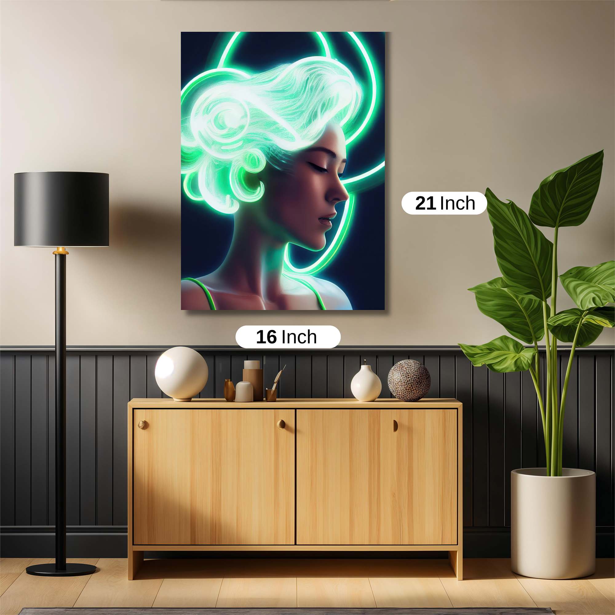 Neon Serenity Safe Wall Magnetic / M