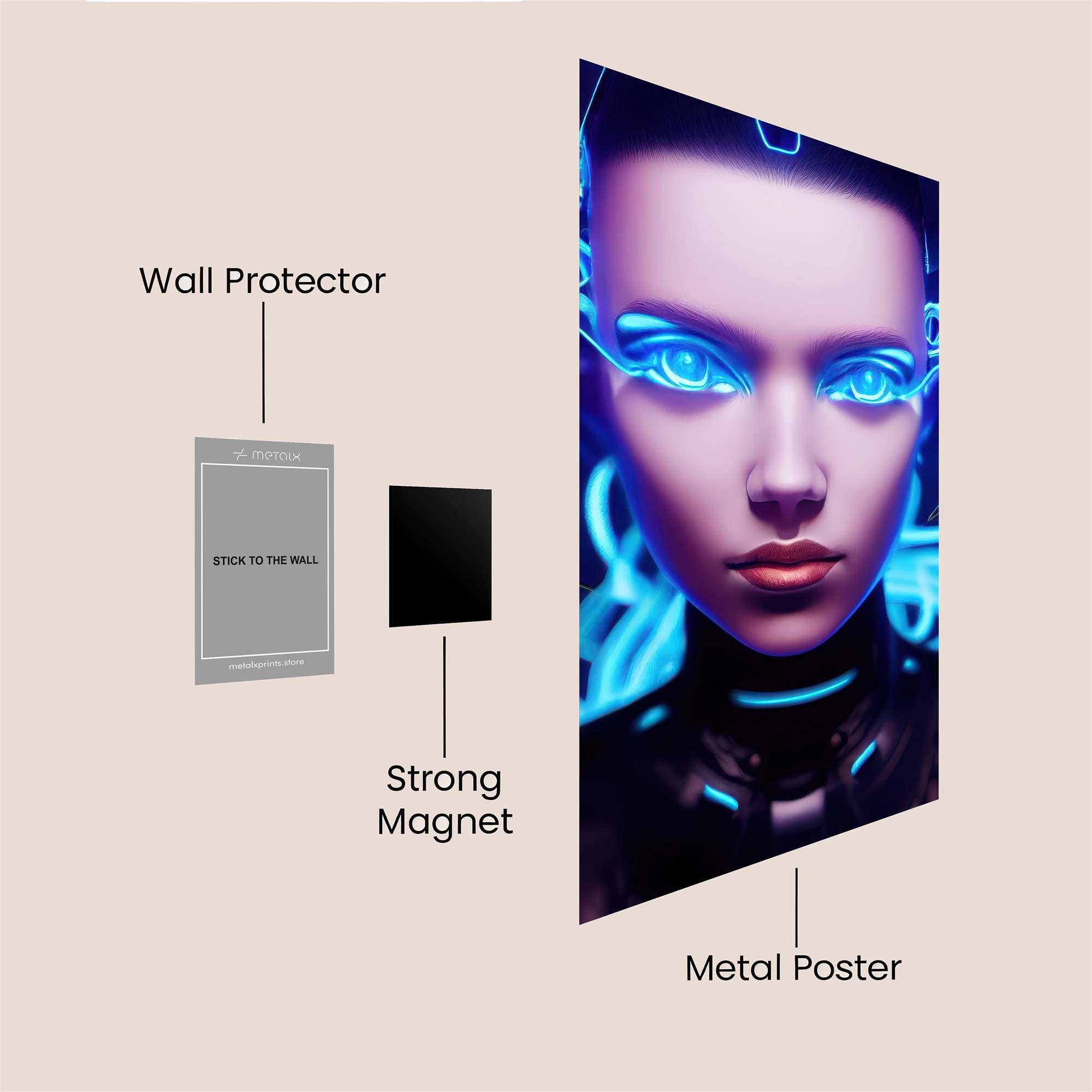 Cyber Enigma Safe Wall Magnetic / M