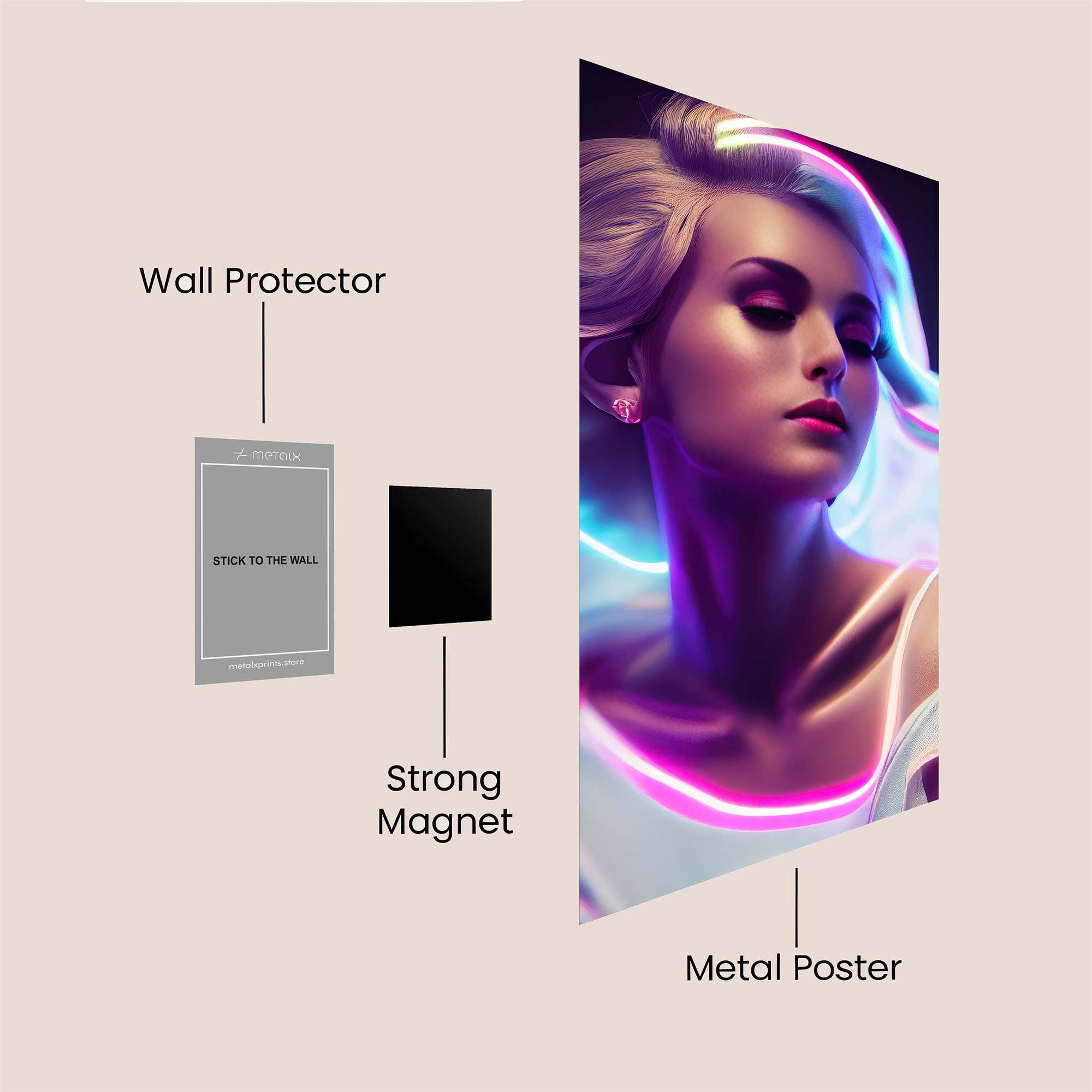 Neon Dream Safe Wall Magnetic / M