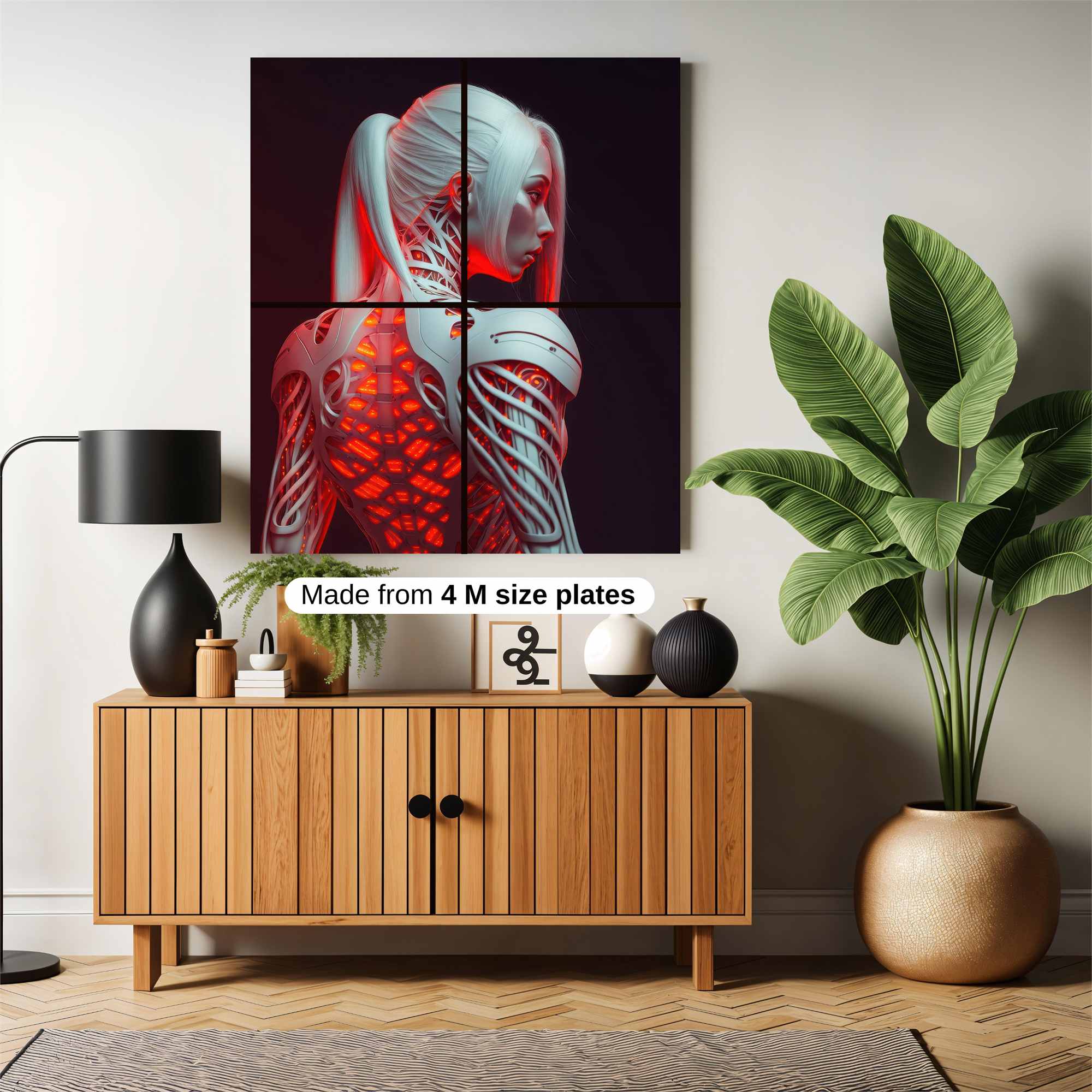 Cybernetic Elegance Safe Wall Magnetic / M