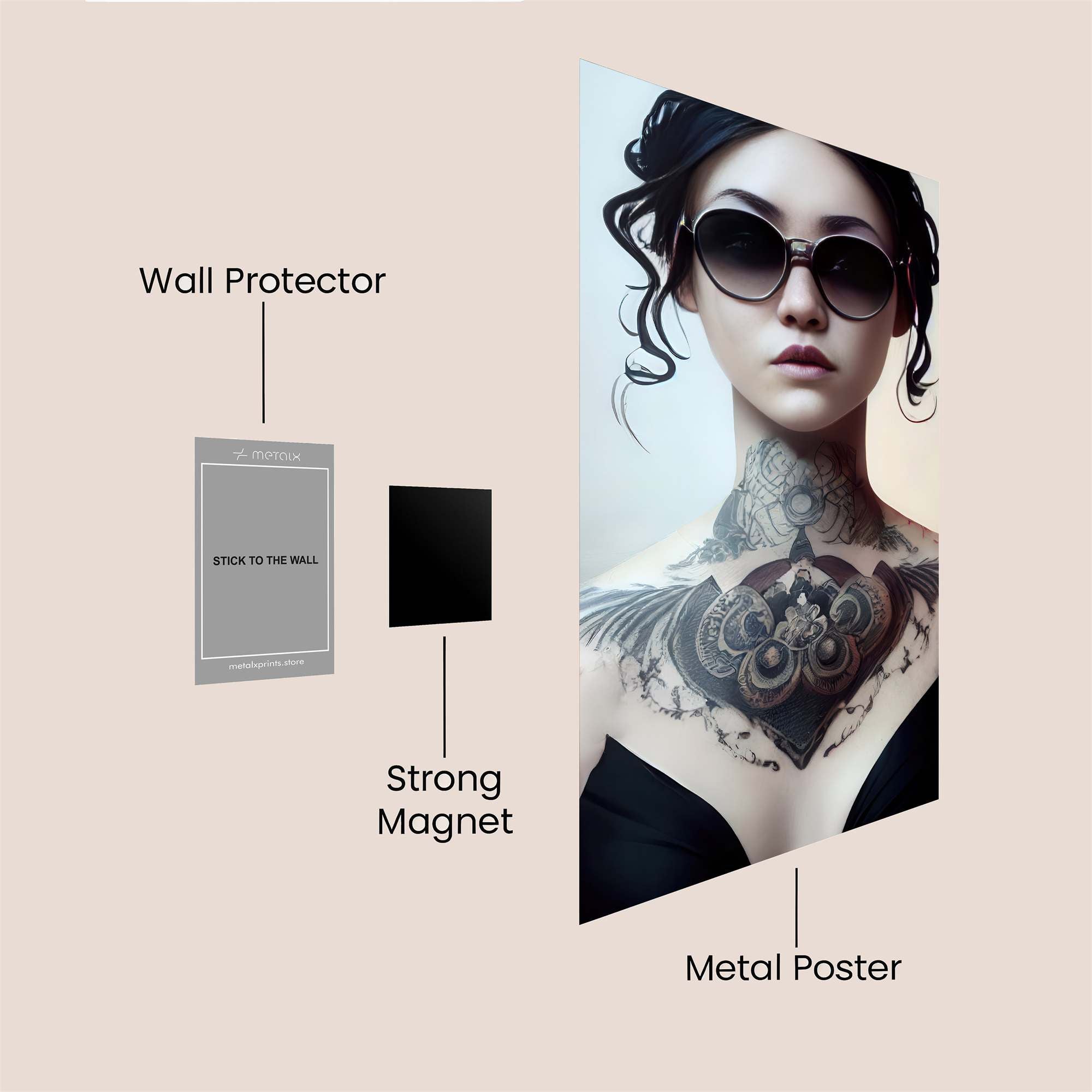 Tattoo Enigma Safe Wall Magnetic / M