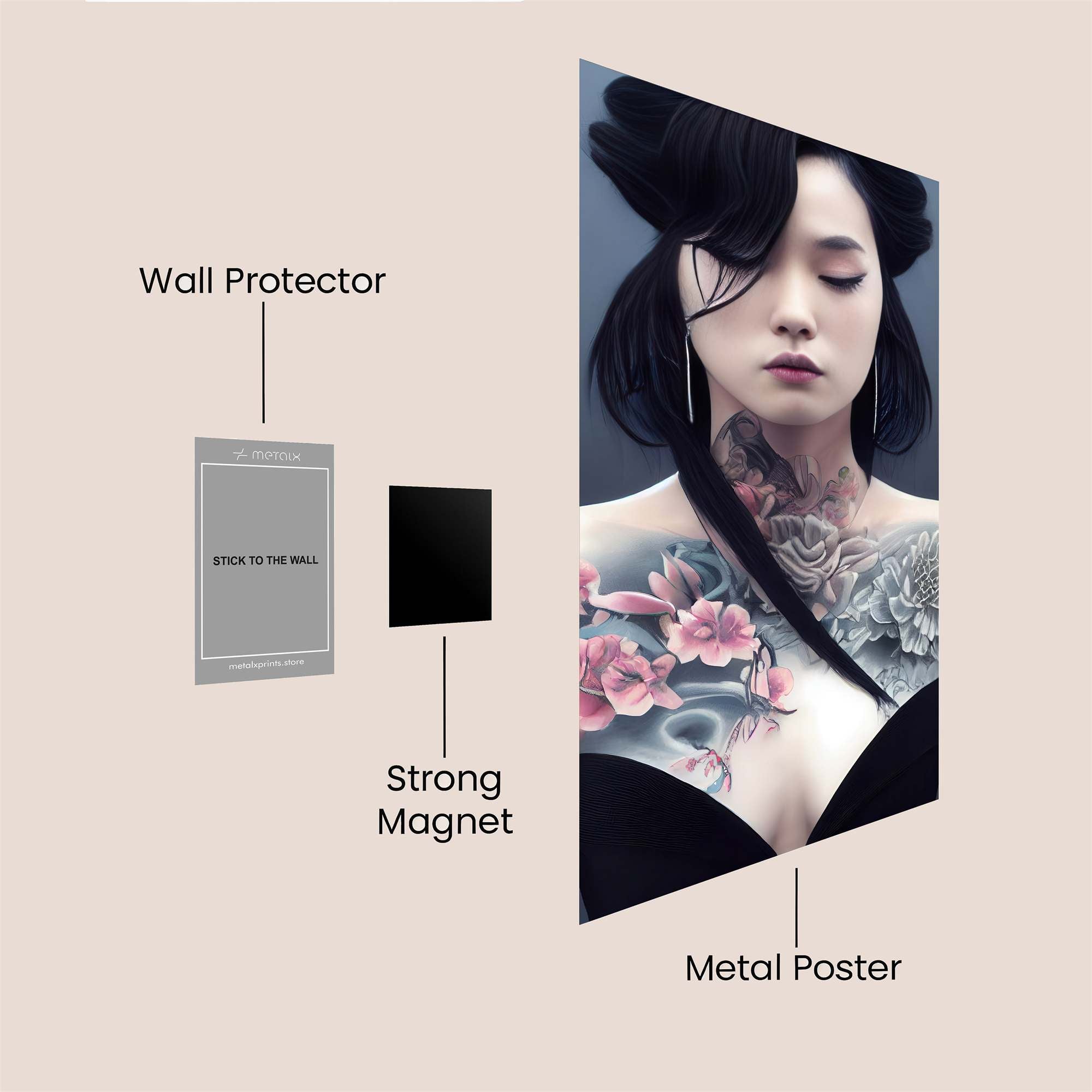 Floral Enigma Safe Wall Magnetic / M