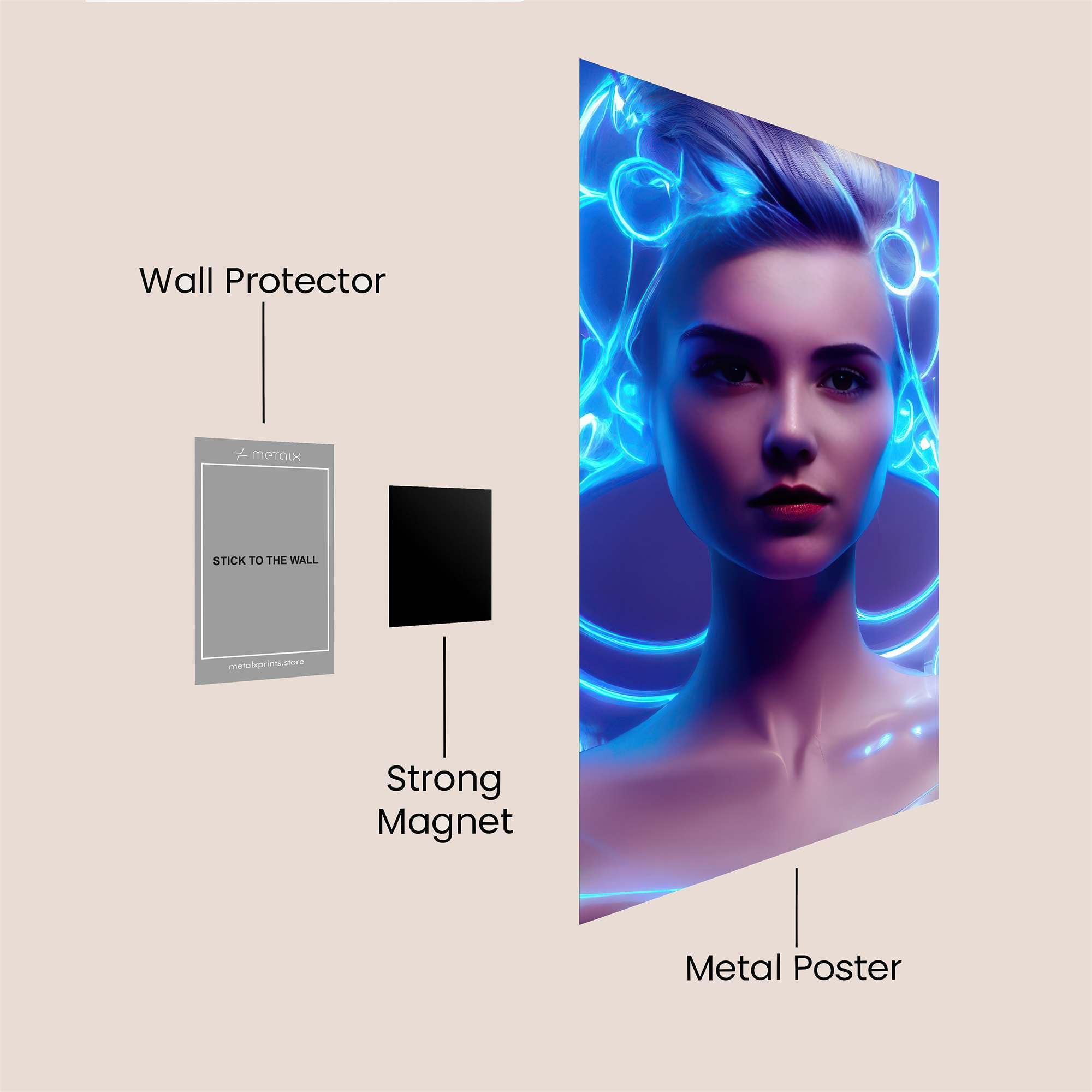 Neon Enigma Safe Wall Magnetic / M