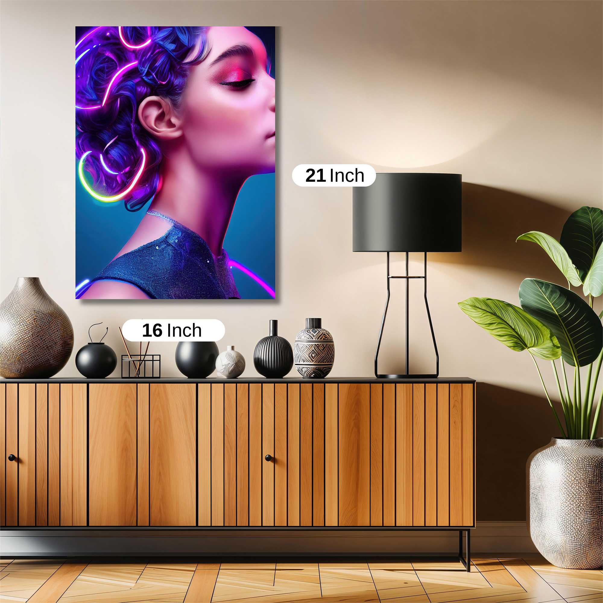 Neon Elegance Safe Wall Magnetic / M