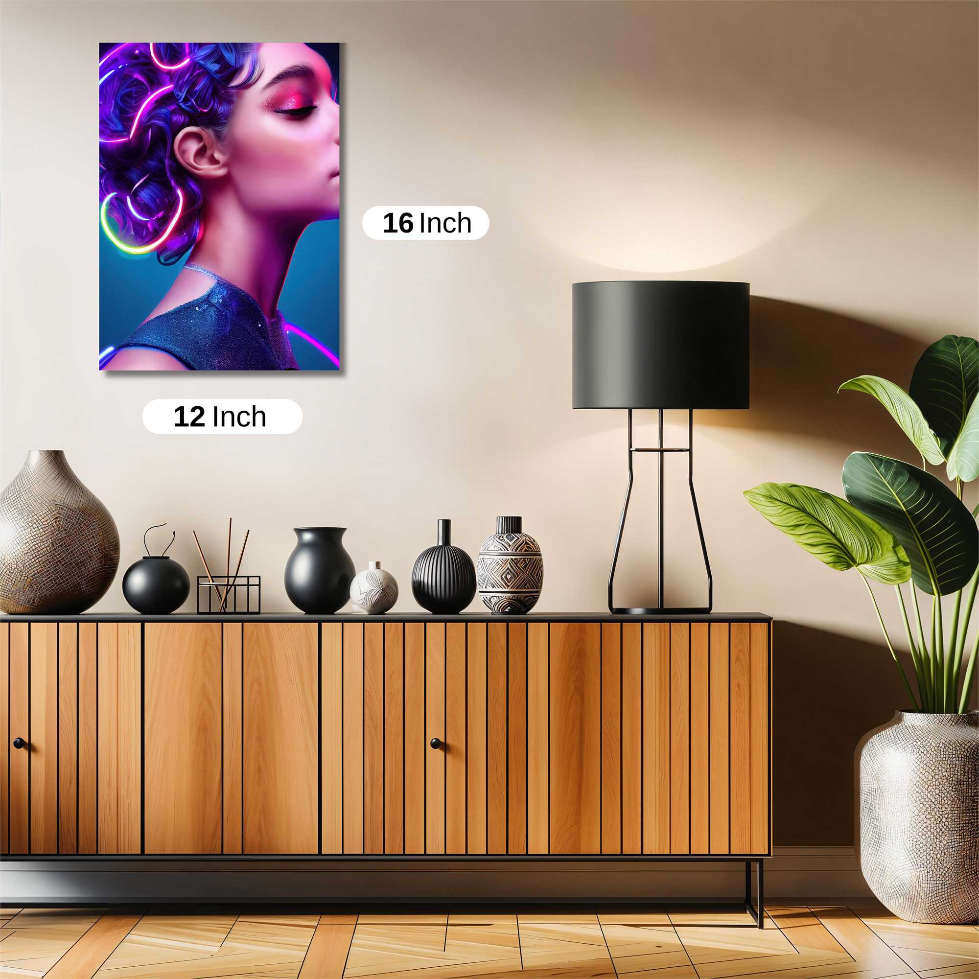 Neon Elegance Safe Wall Magnetic / M