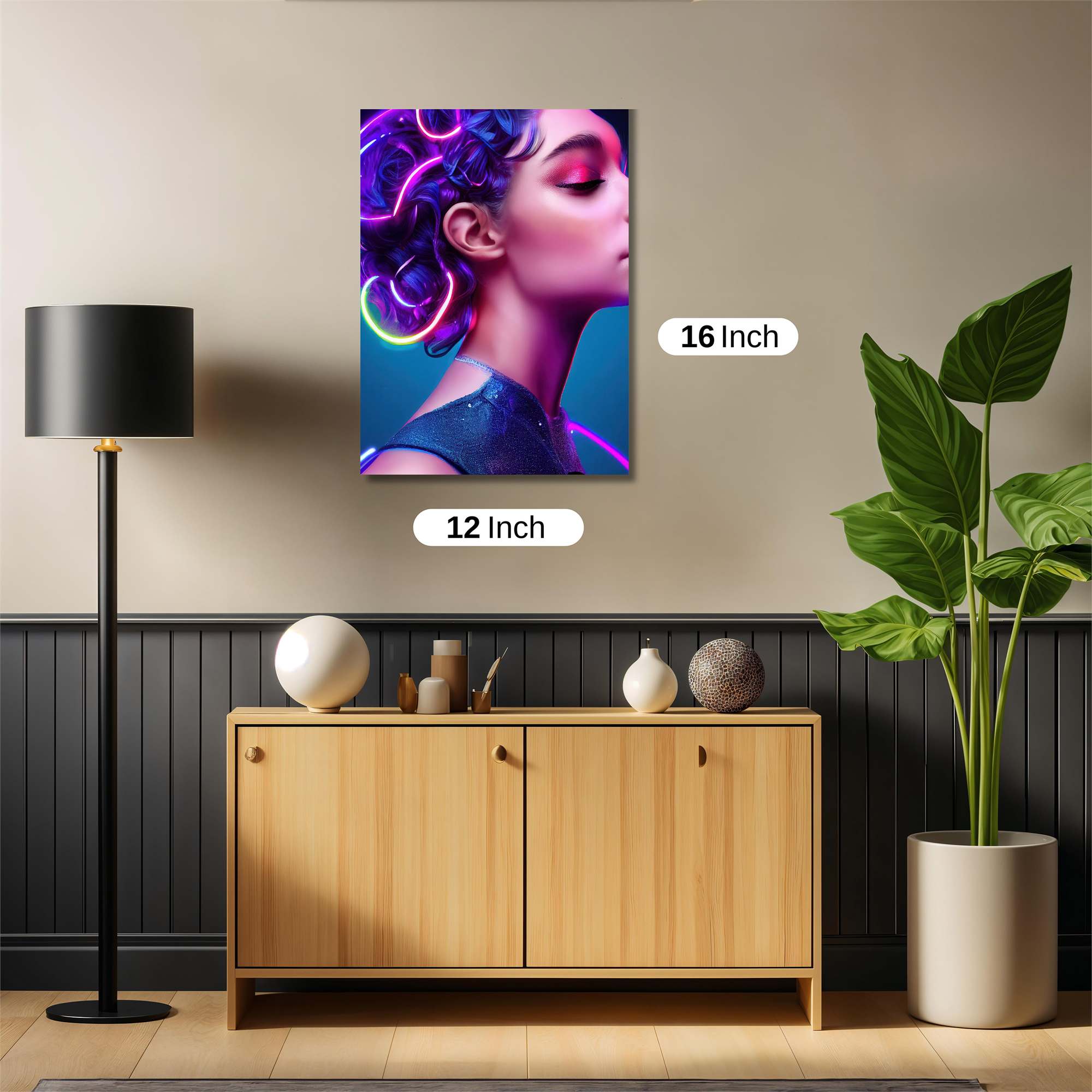 Neon Elegance Safe Wall Magnetic / M