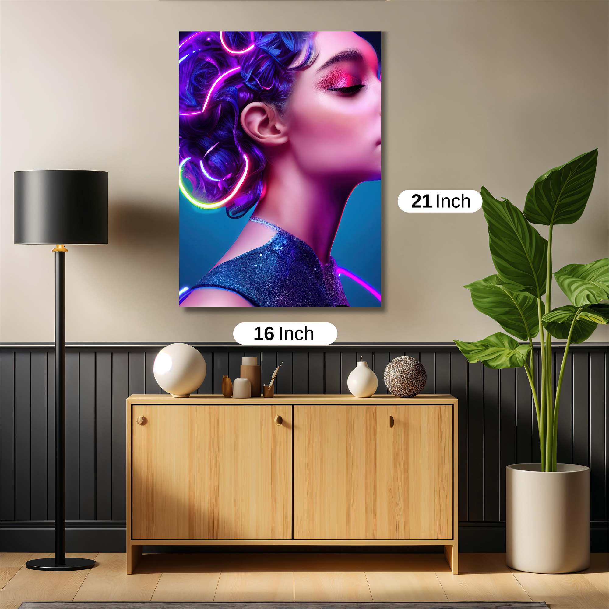Neon Elegance Safe Wall Magnetic / M