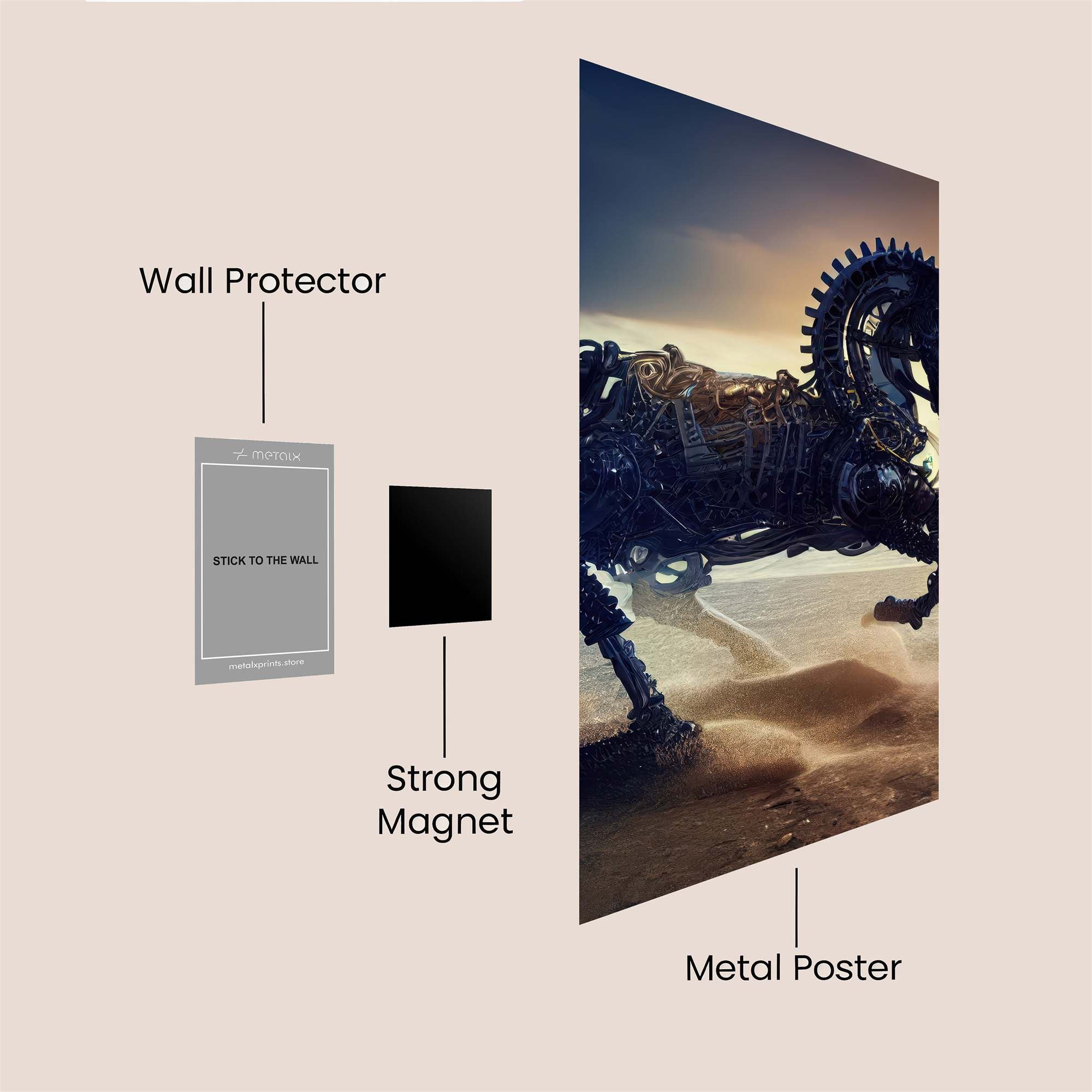 Mechanical Majesty Safe Wall Magnetic / M