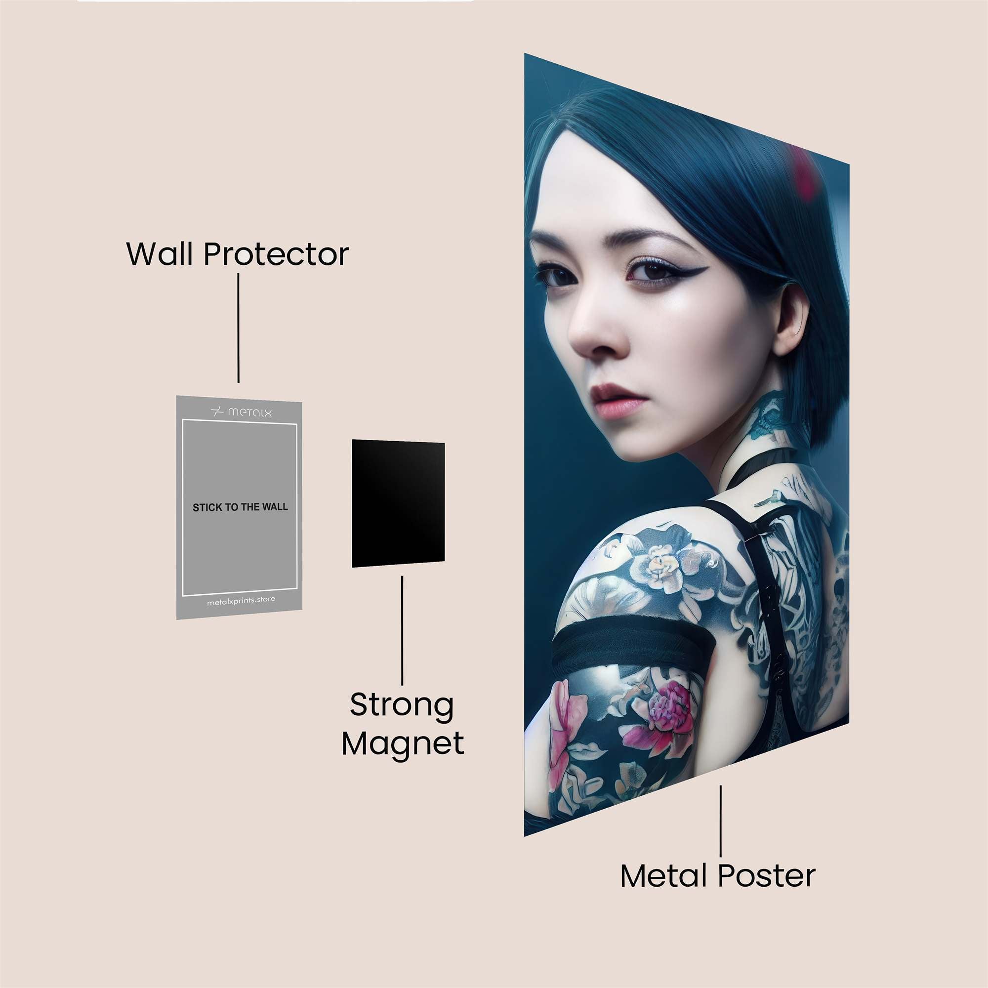 Ink Enigma Safe Wall Magnetic / M